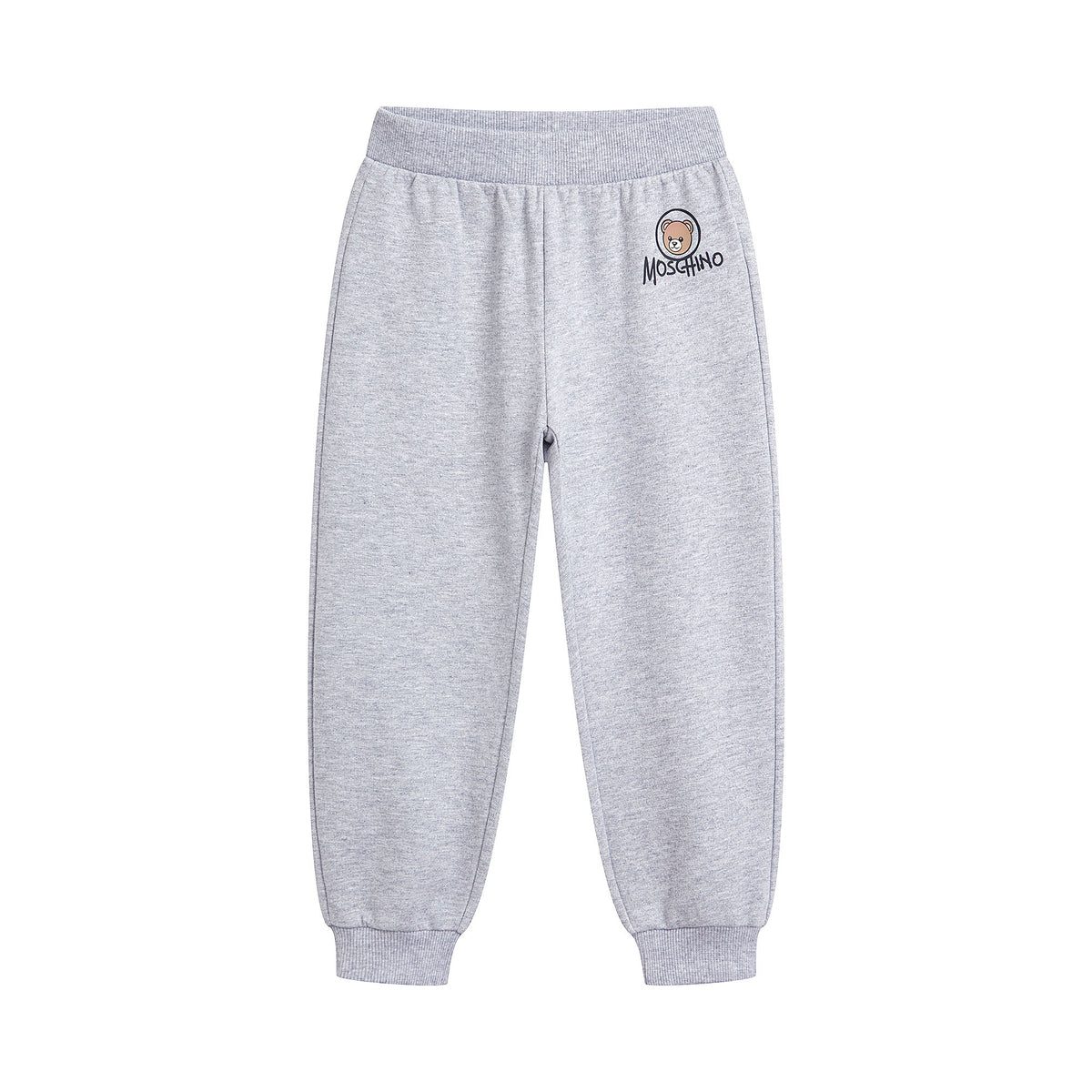 Baby Boys & Girls Grey Cotton Trousers