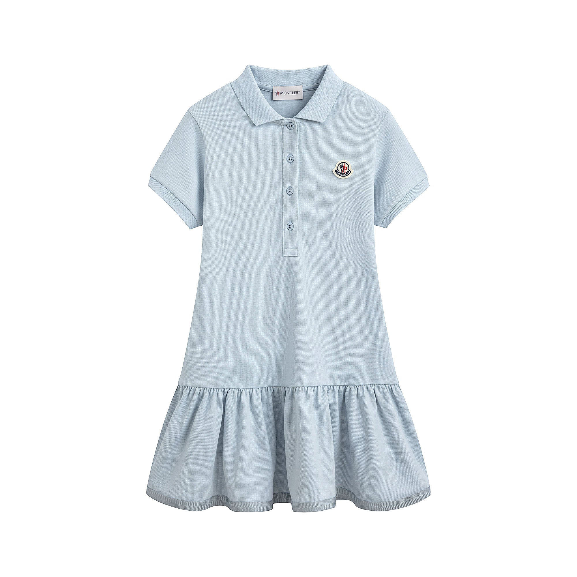 Girls Light Blue Cotton Dress