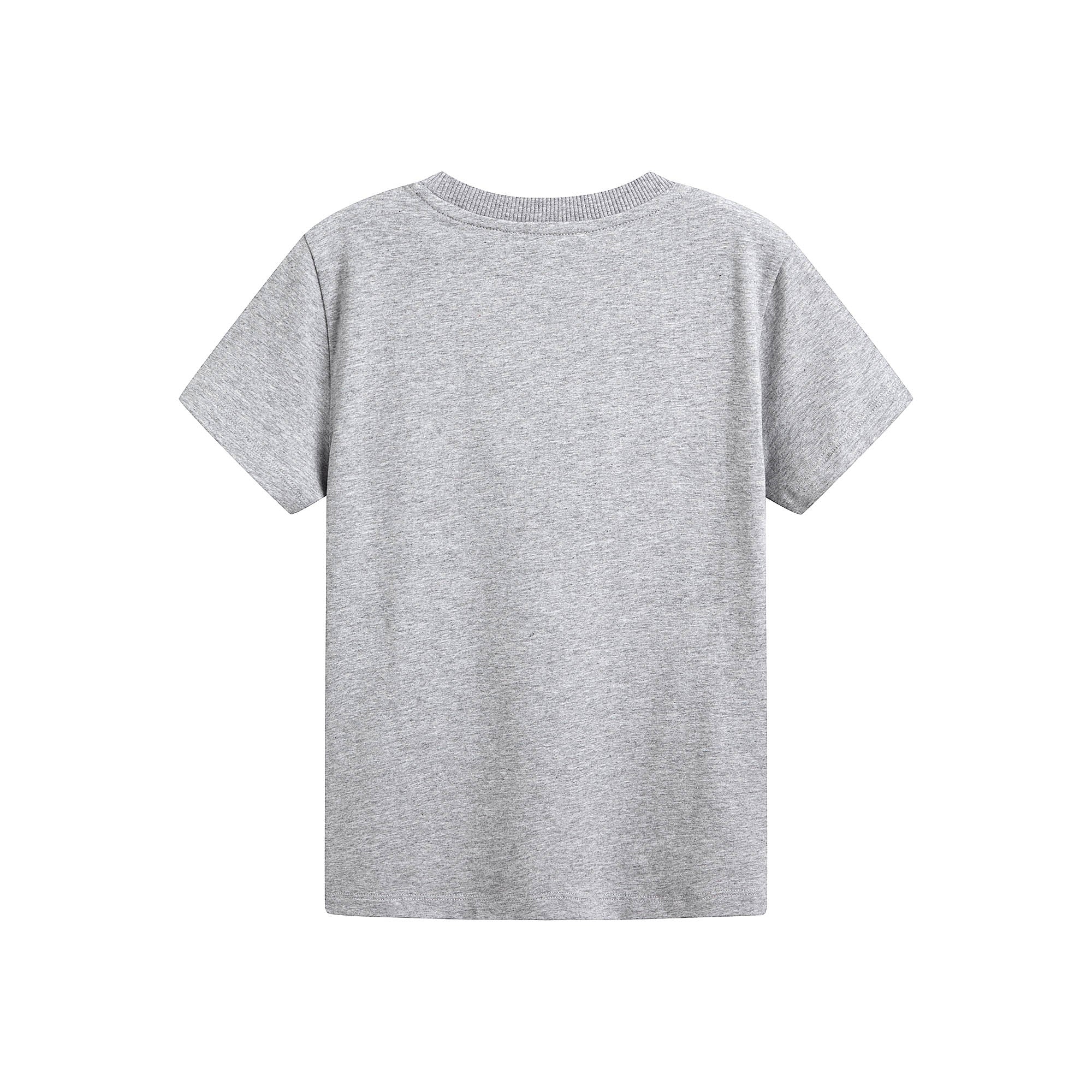 Boys & Girls Grey Logo Cotton T-Shirt