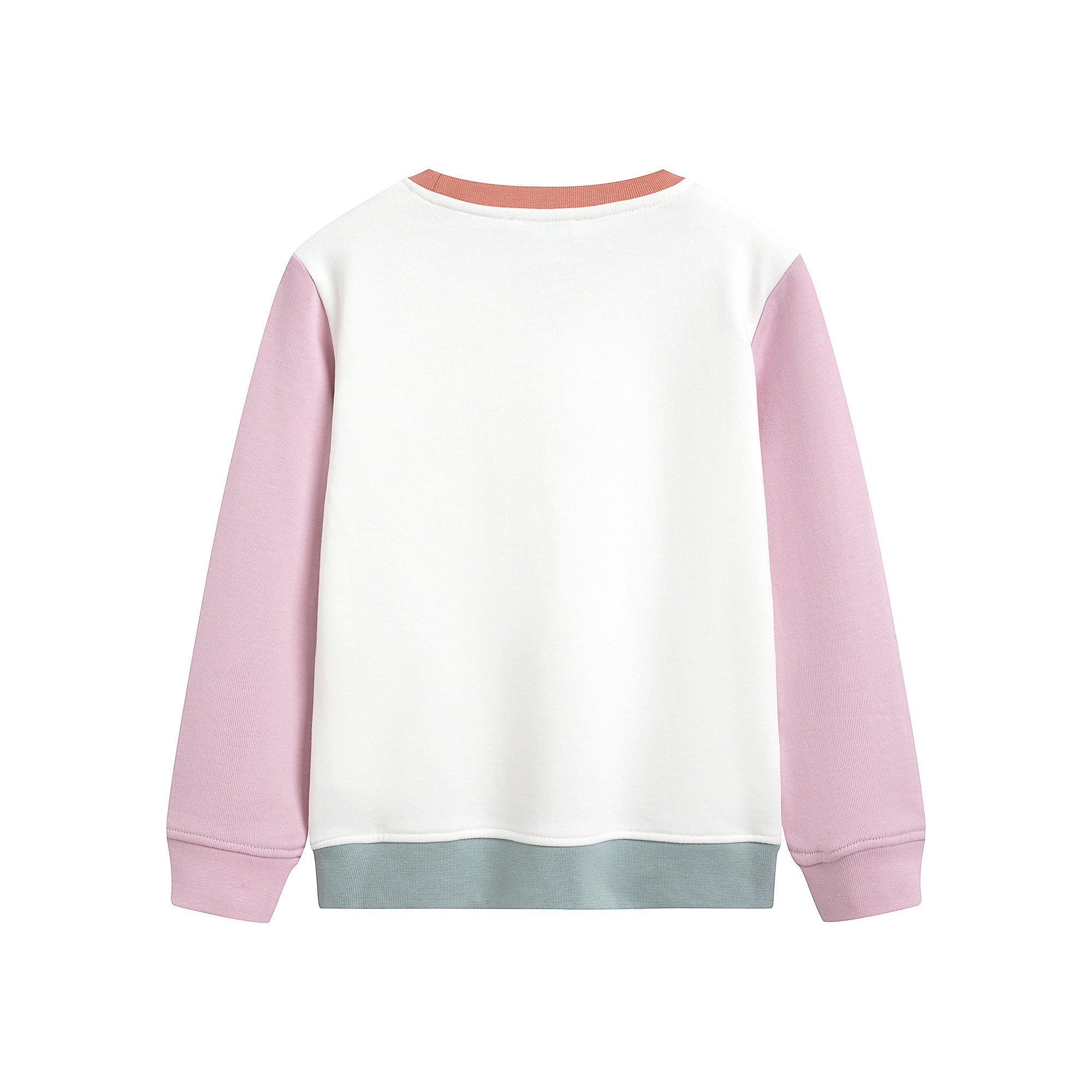 Girls White Logo Cotton Sweatshirt