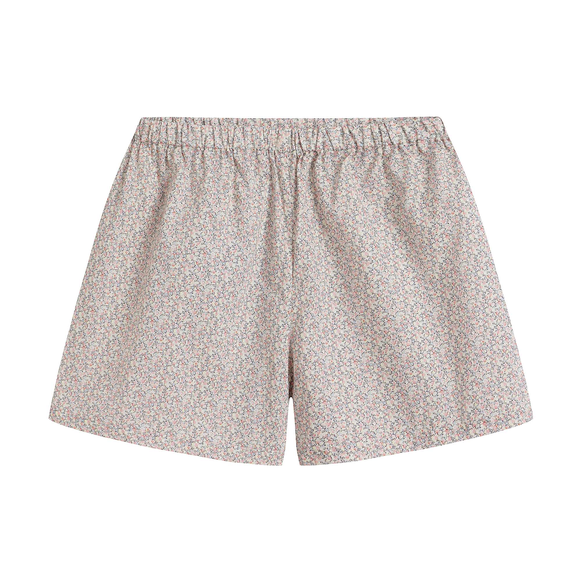 Girls Light Pink Floral Cotton Nightwear Set