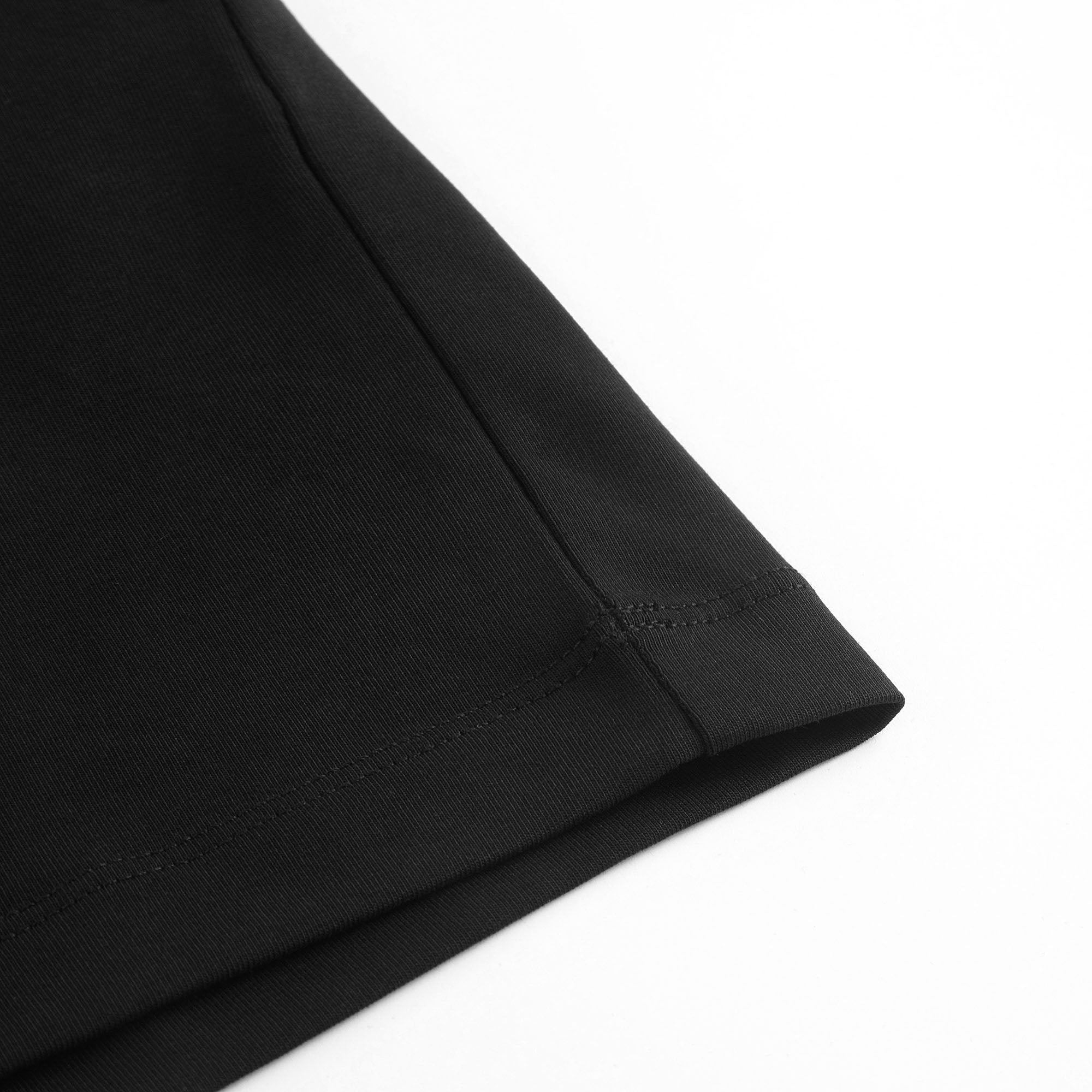 Girls Black Logo Cotton Dress