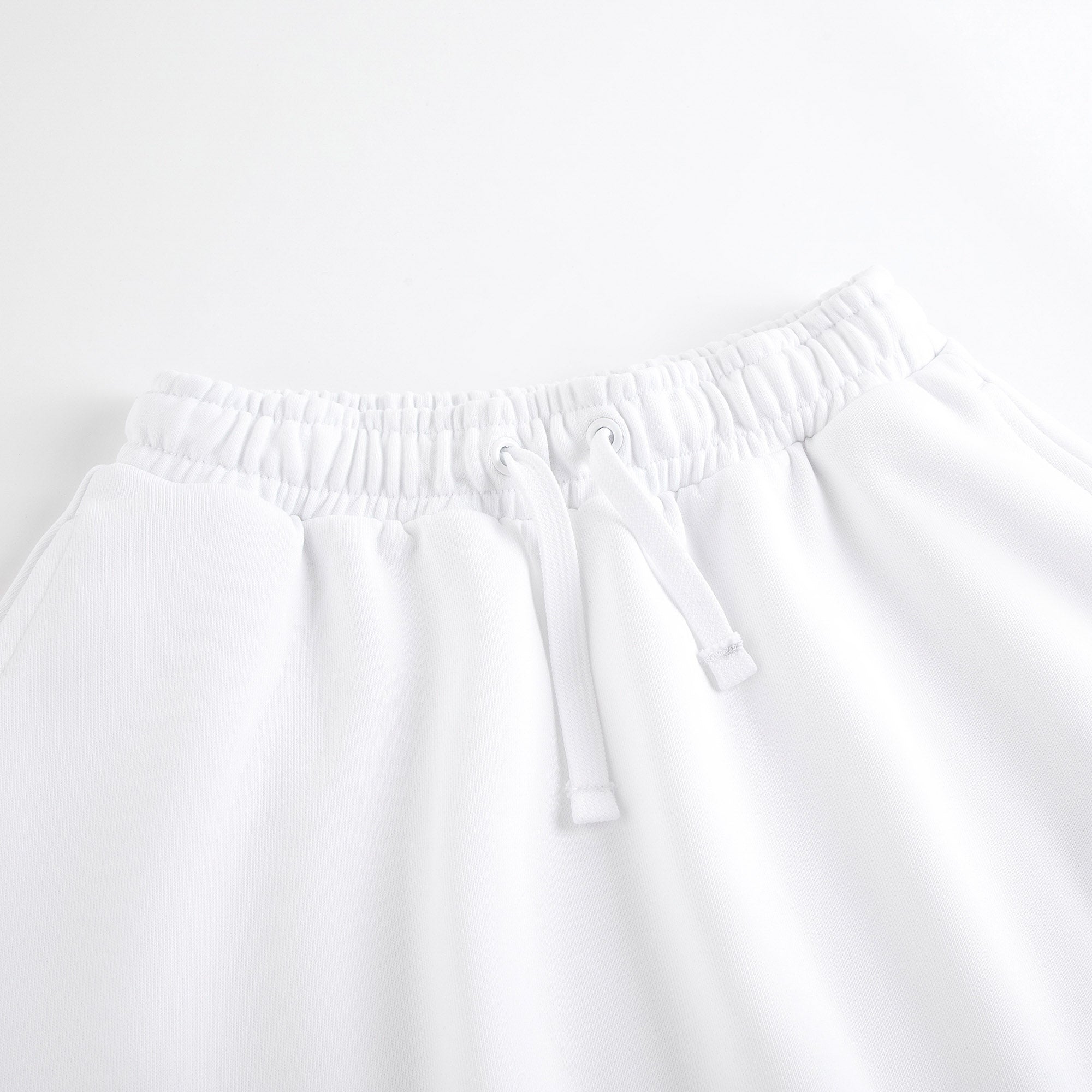 Girls White Logo Cotton Skirt