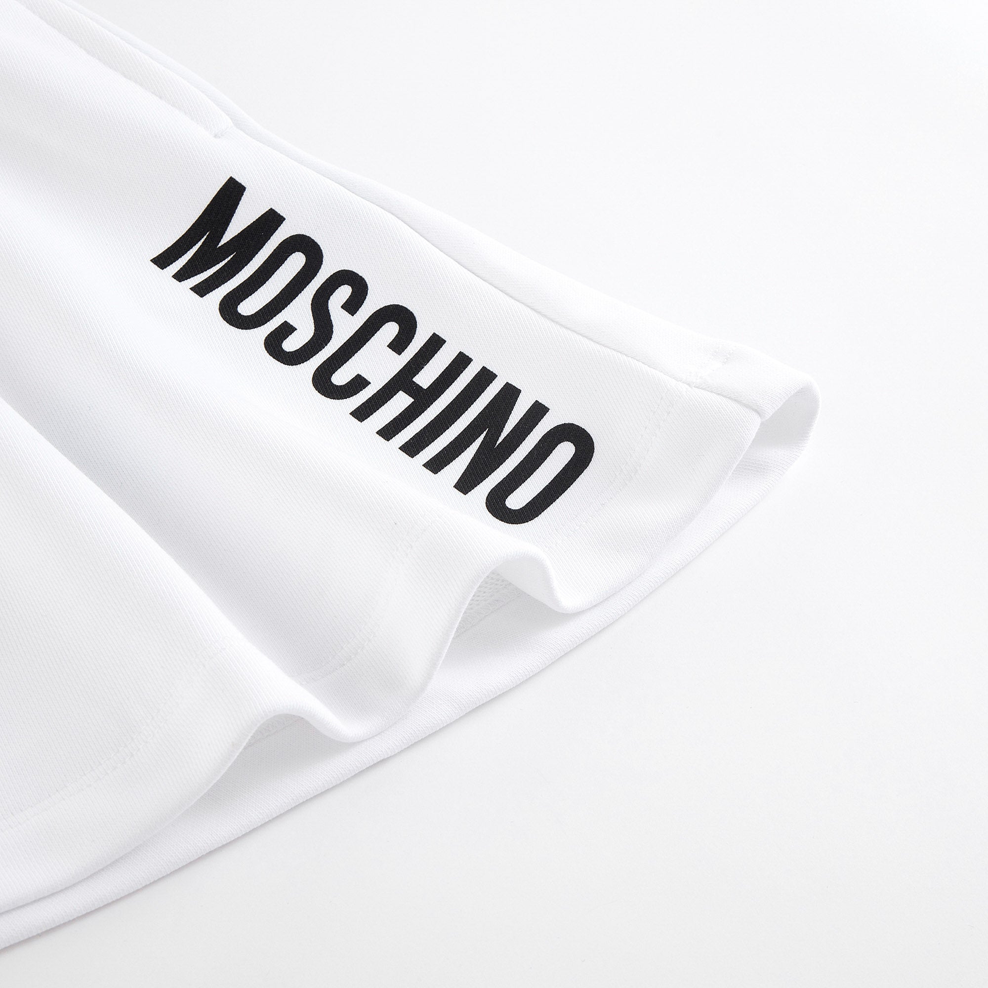 Girls White Logo Cotton Skirt