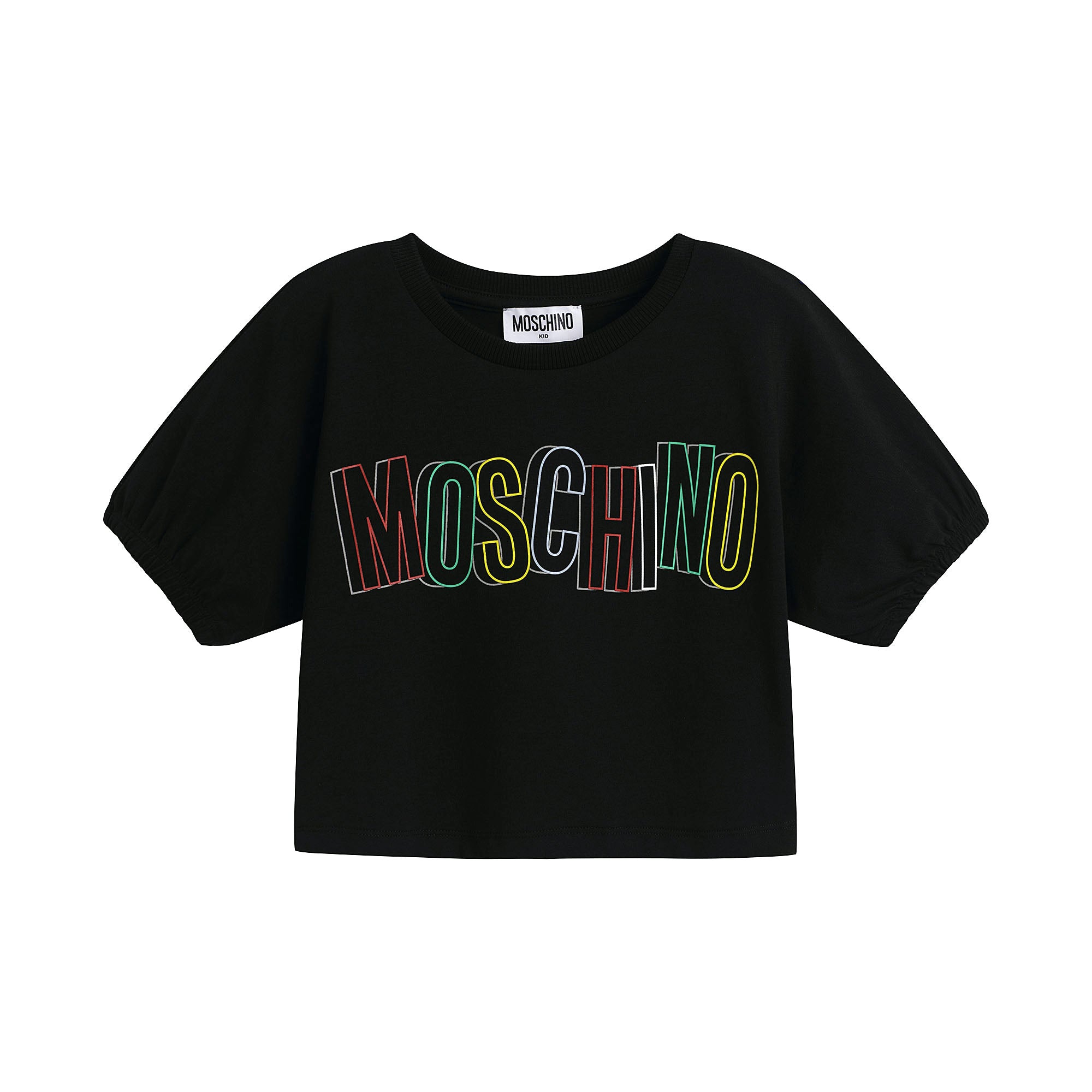 Girls Black Logo Cotton Set