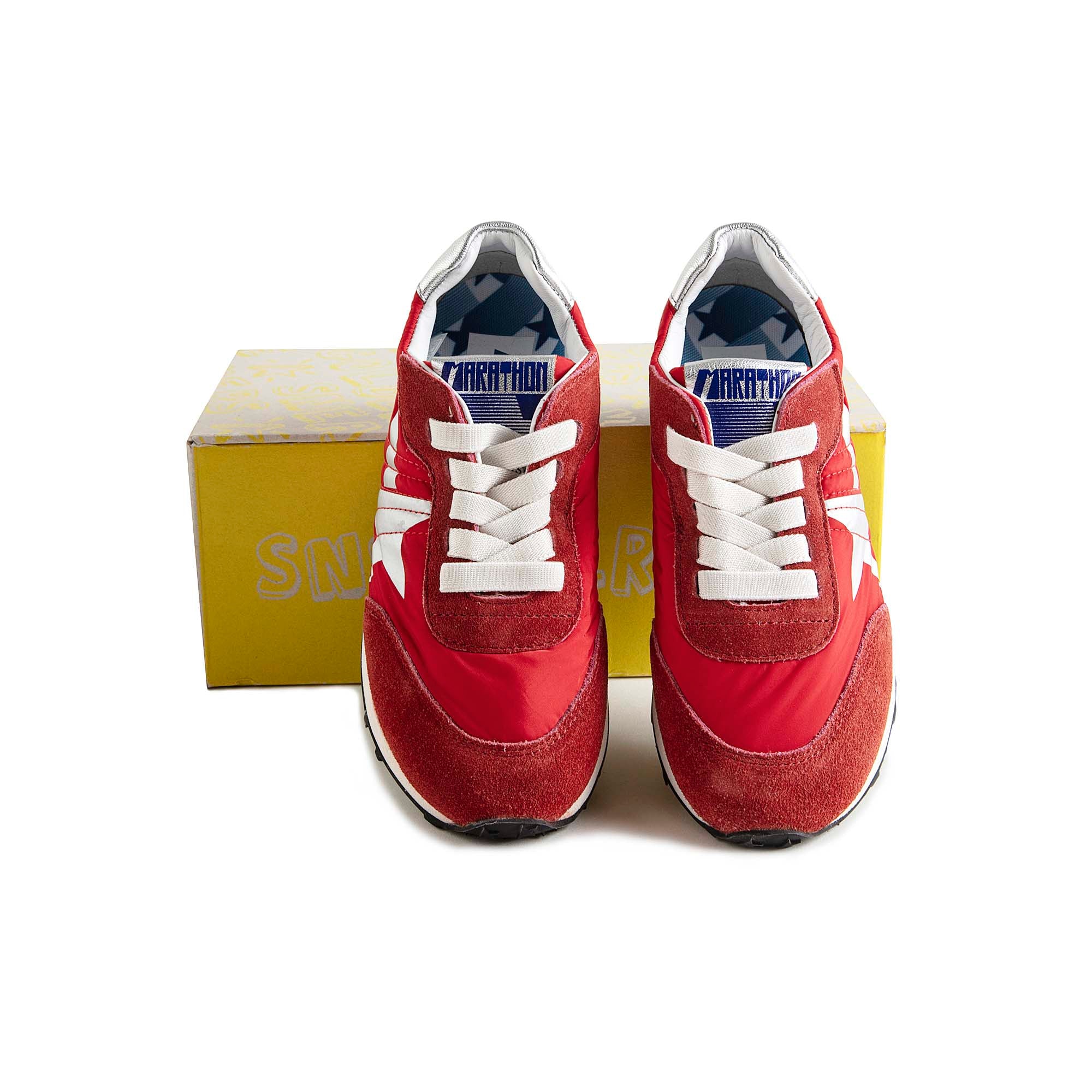 Boys & Girls Red "RUNNING MARATHON" Shoes