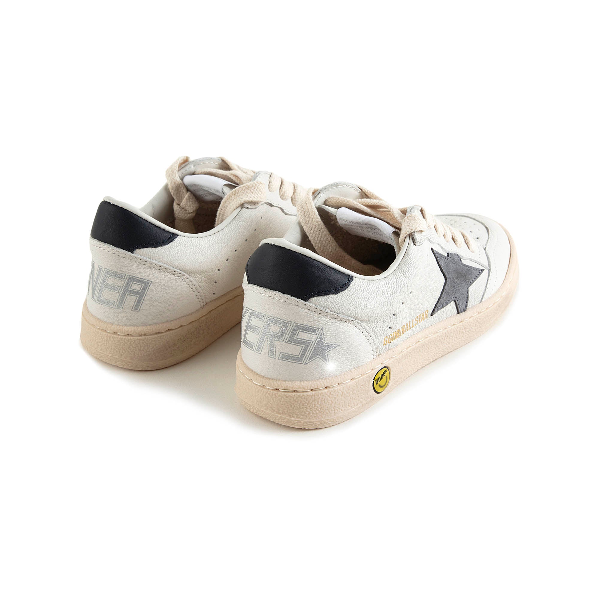 Boys & Girls White "BALLSTAR" Shoes