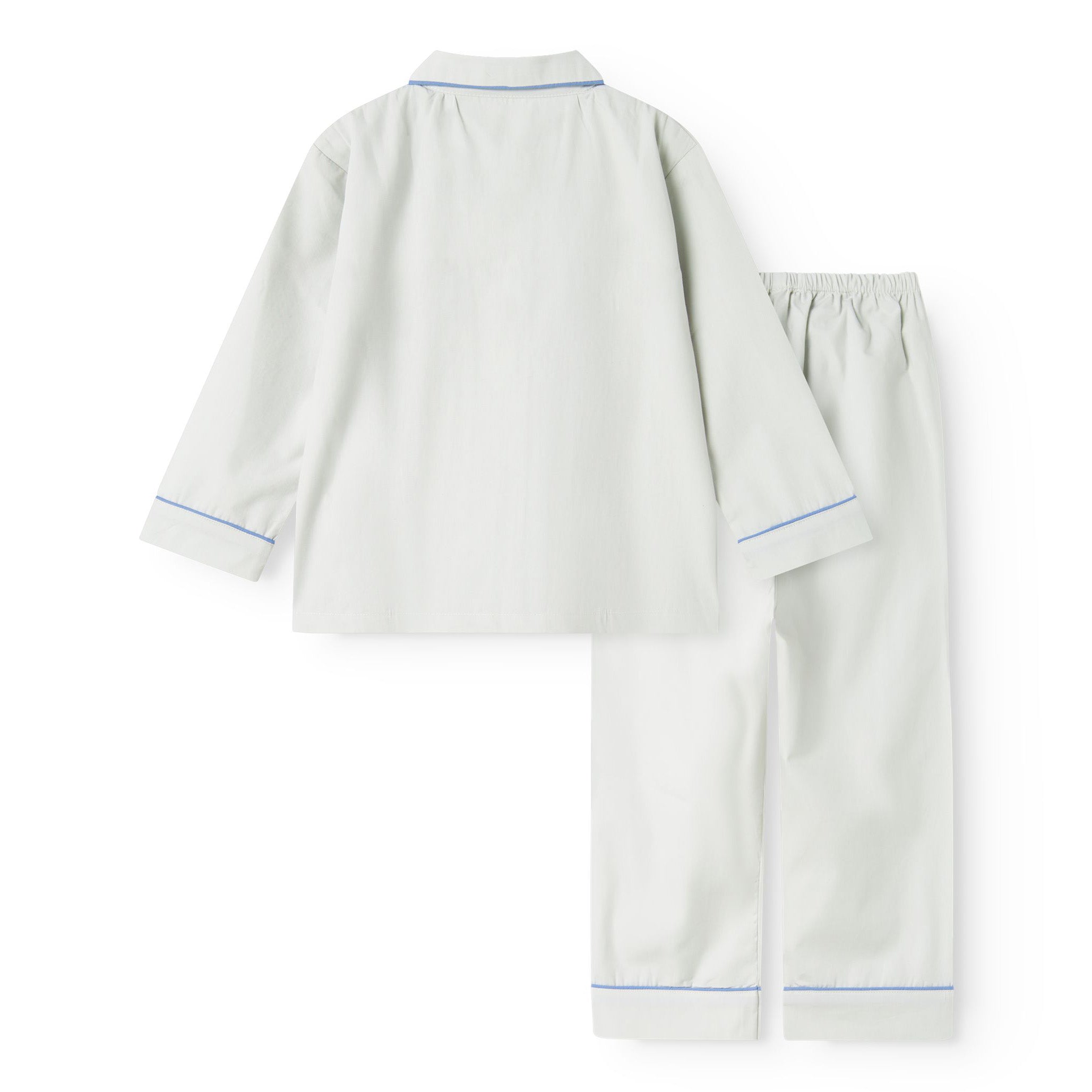 Boys & Girls Grey White Cotton Nightwear Set