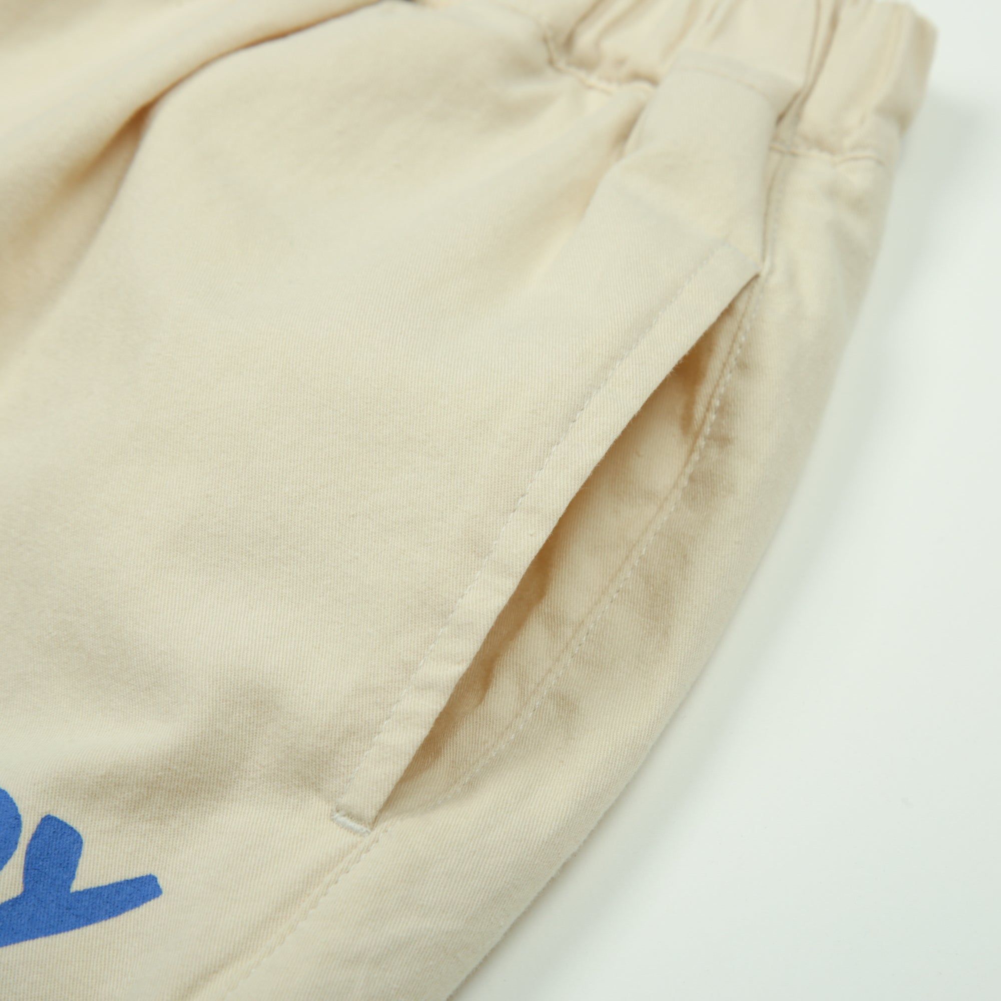 Boys & Girls Ivory Printed Cotton Trousers