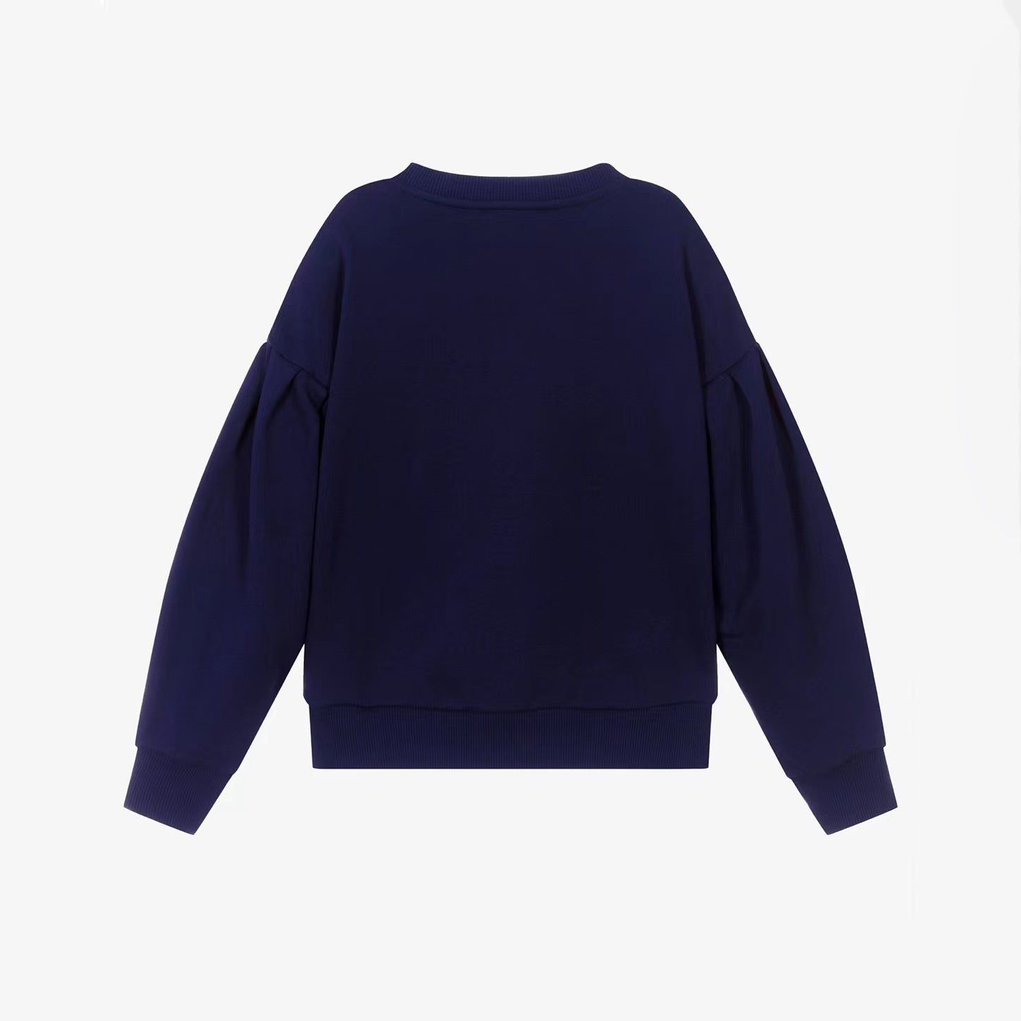 Girls Navy Tiger Cotton Sweatshirt