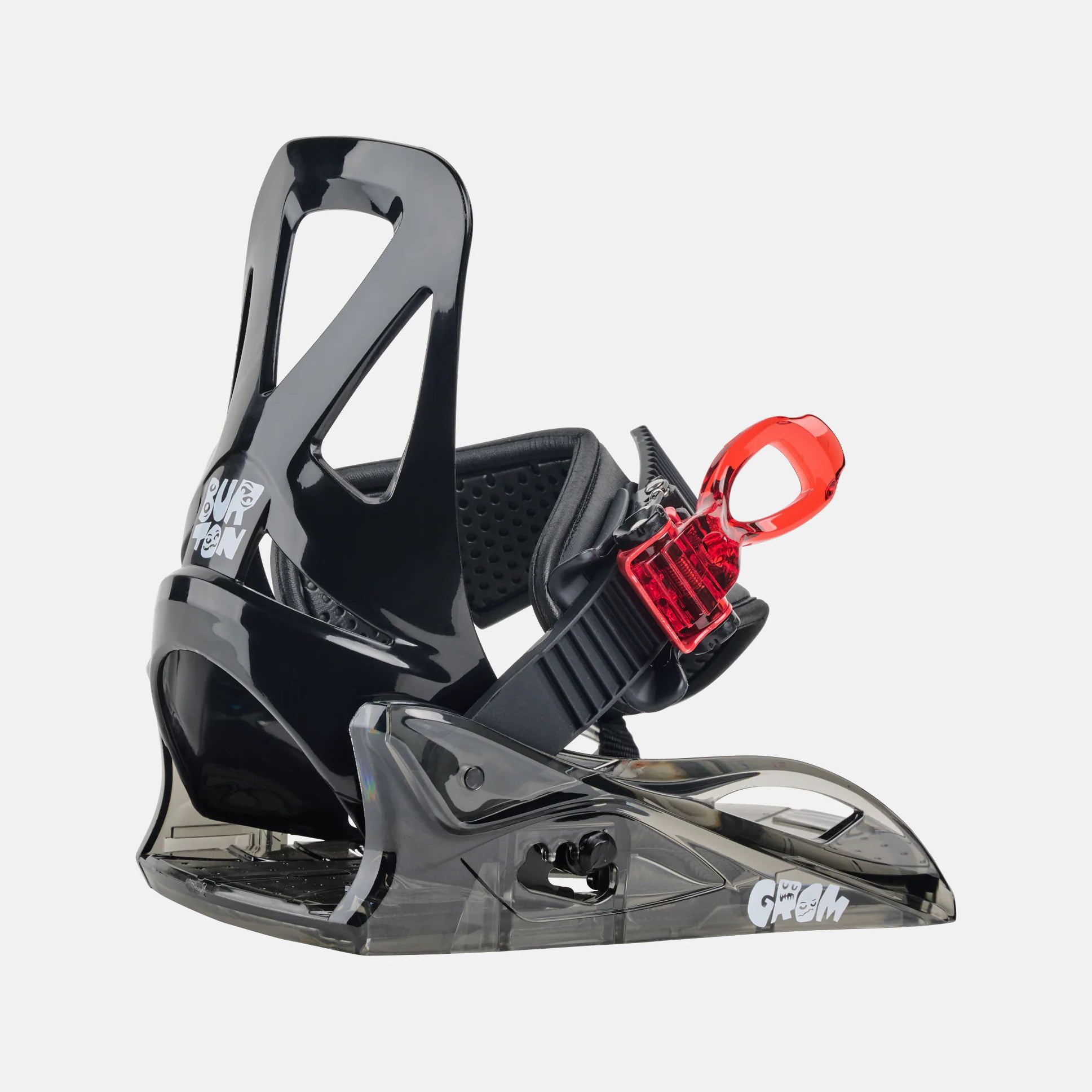 Boys & Girls Black "Grom Disc" Snowboard Bindings