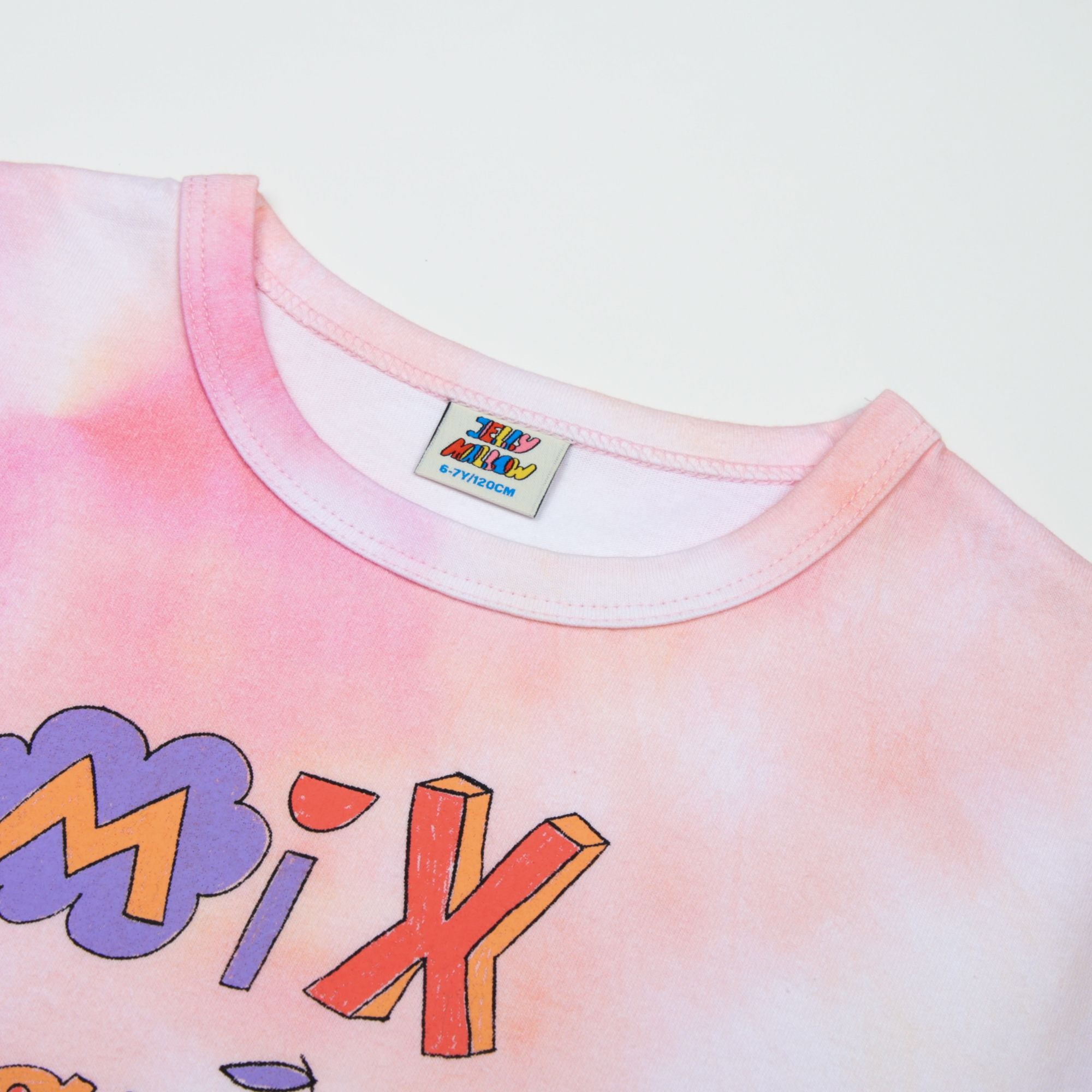 Girls Pink Tassel Cotton T-Shirt