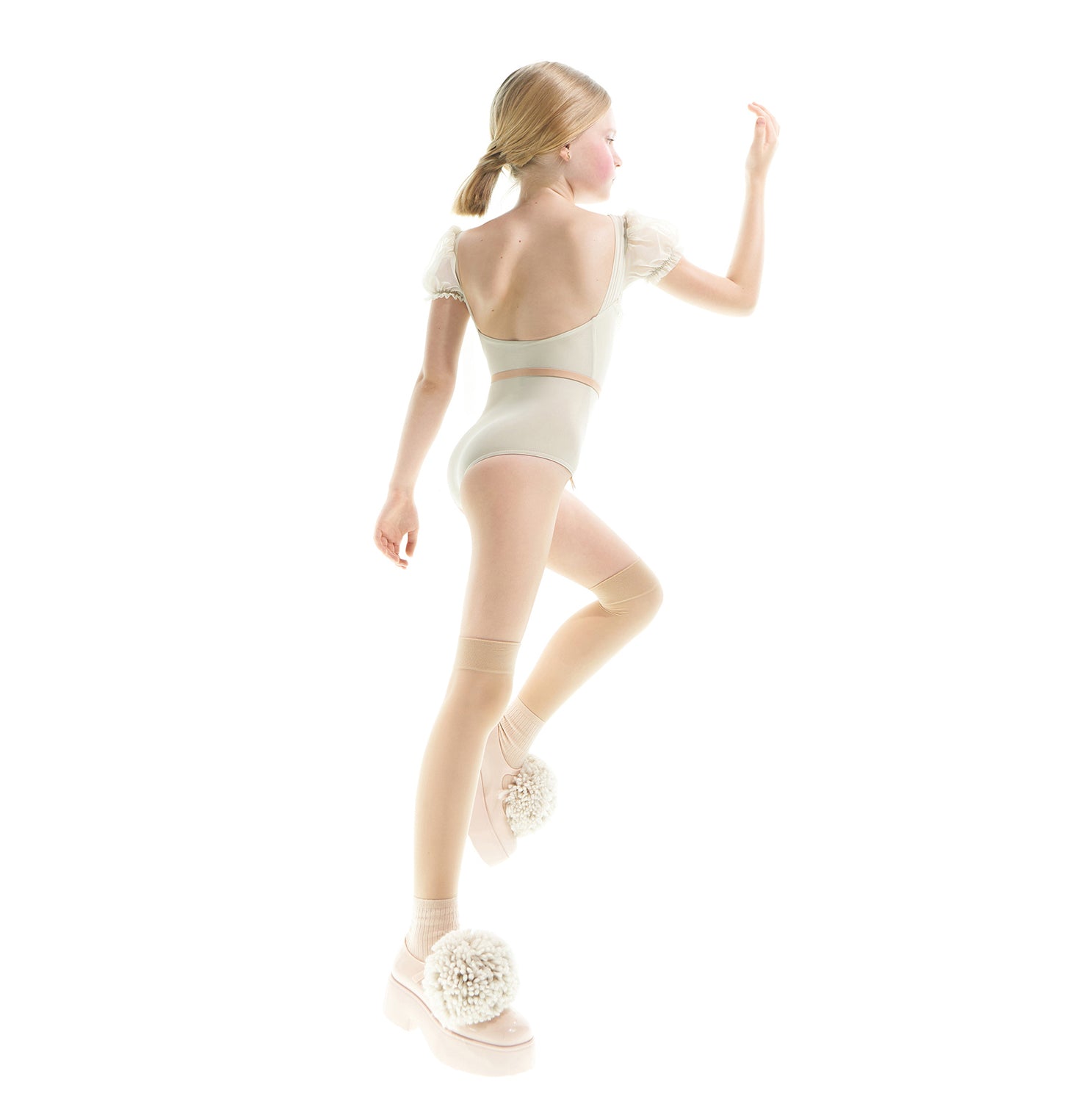 Girls Pale Cyan Ballet Onesies