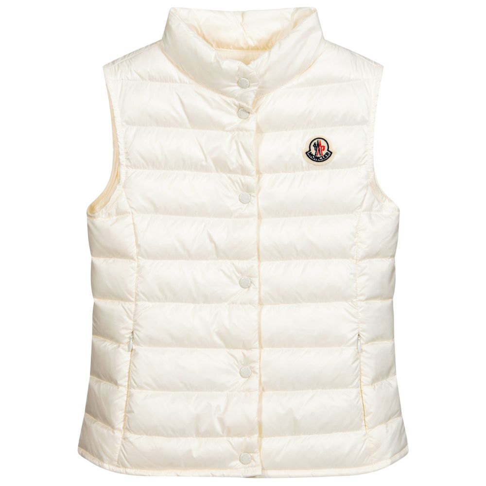 Girls White "LIANE" Padded Down Gilet