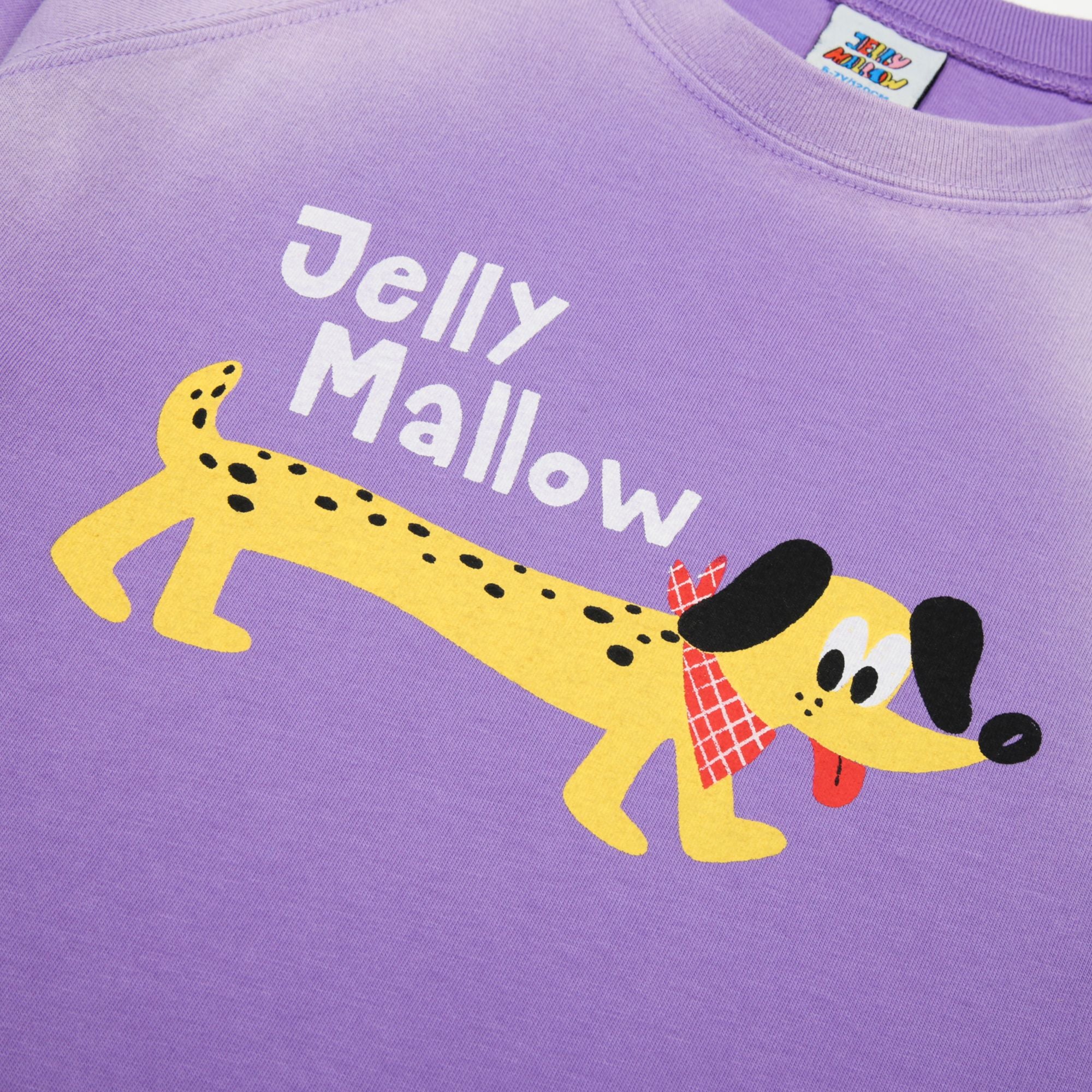 Boys & Girls Purple Printed Cotton T-Shirt