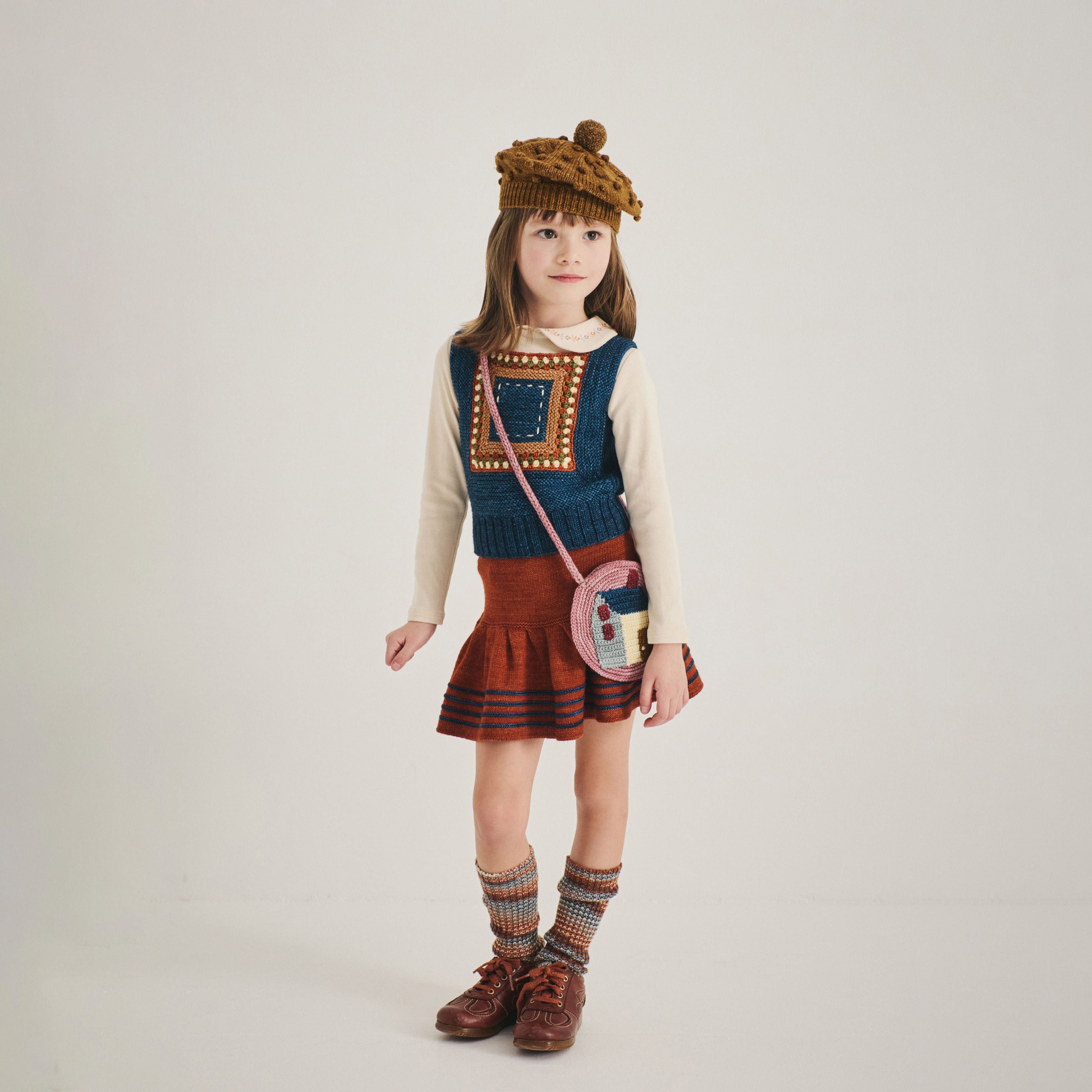 Boys & Girls Blue Wool Vest