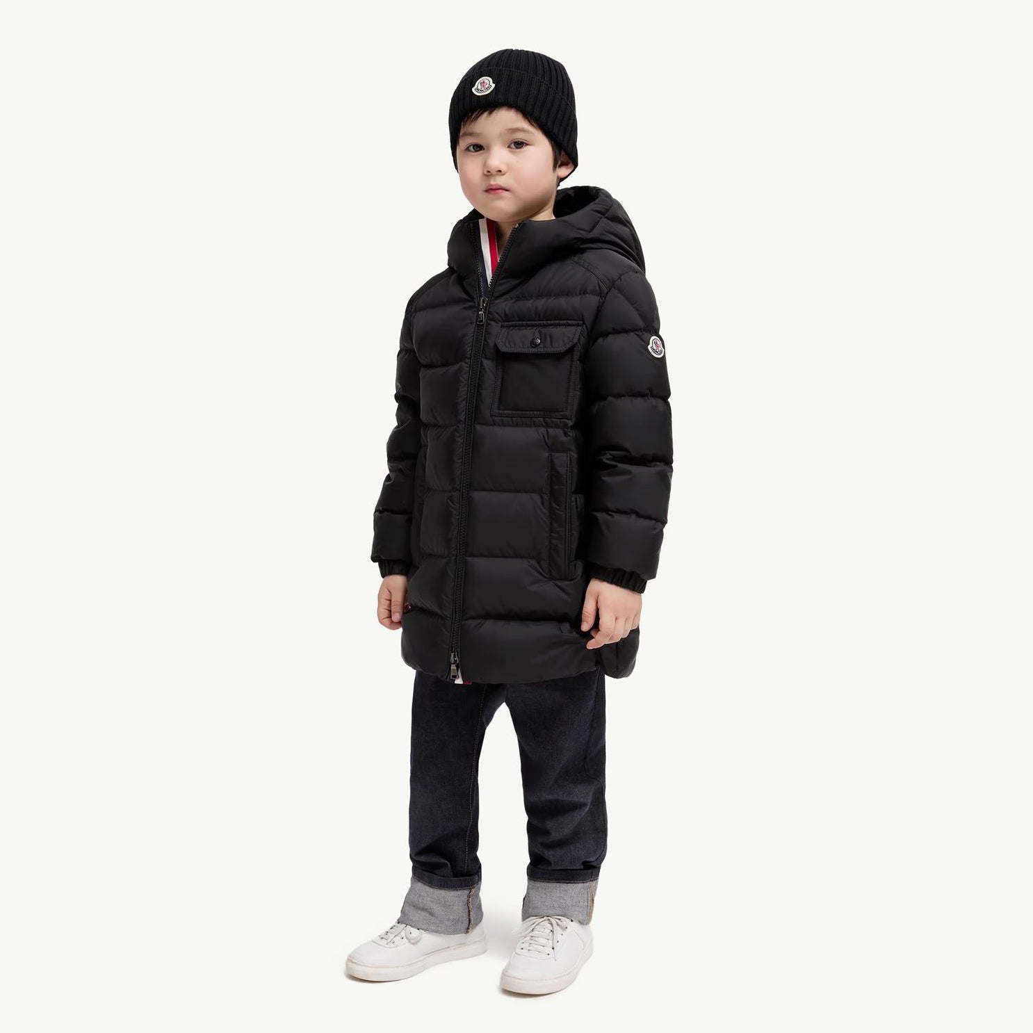 Boys Black"ALANI"Padded Down Coat