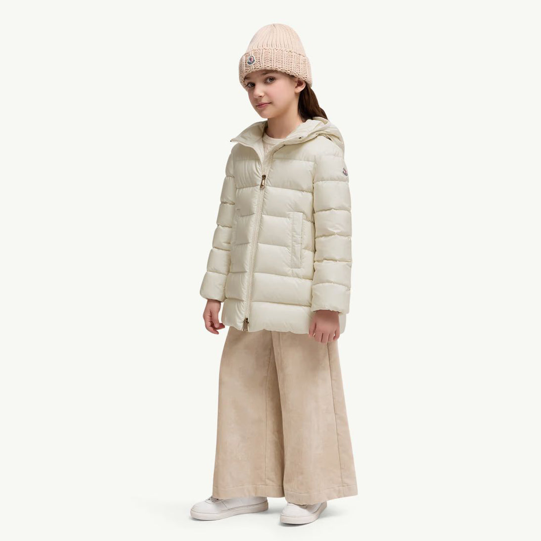 Girls Light Beige"BAREND"Padded Down Coat