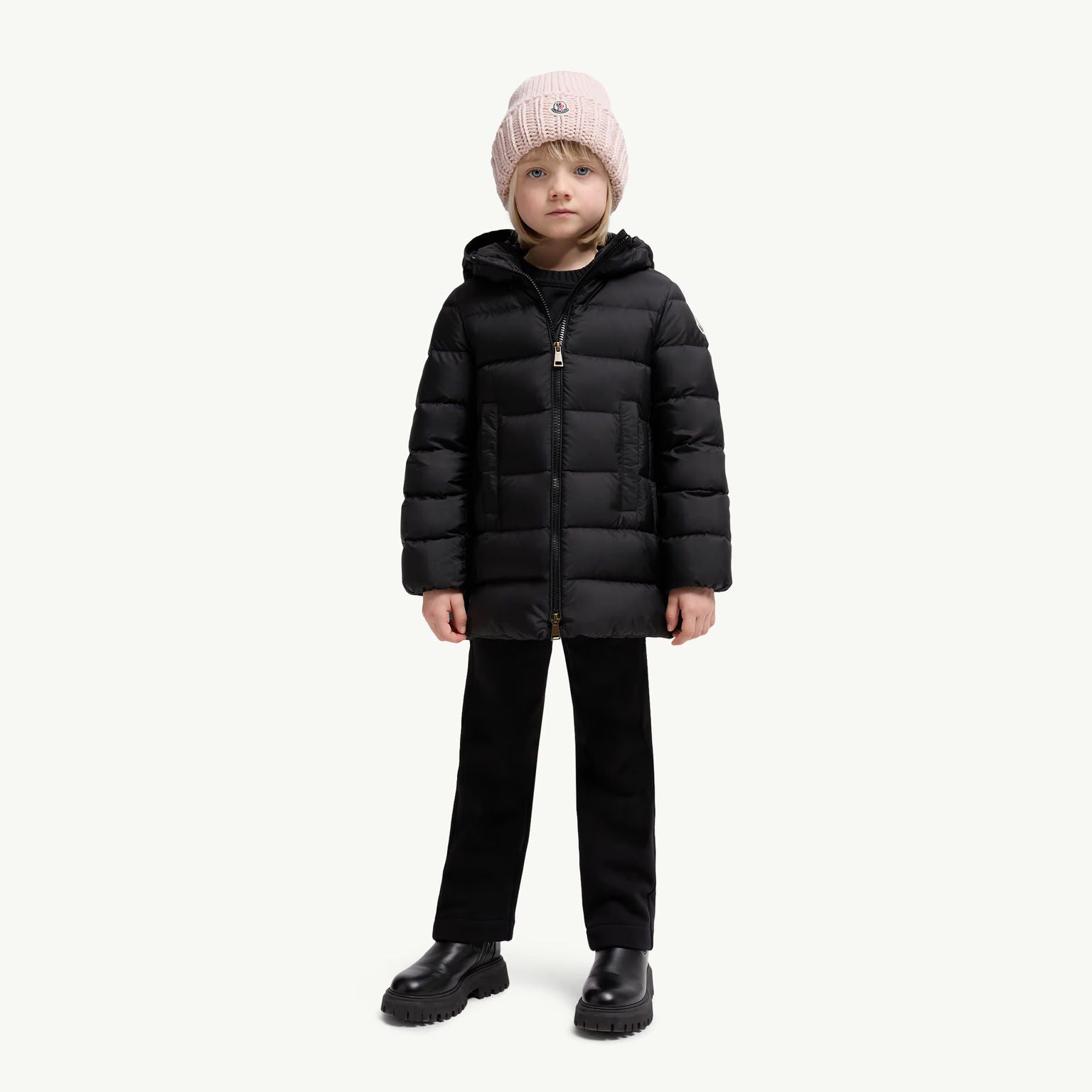 Girls Black"BAREND"Padded Down Coat