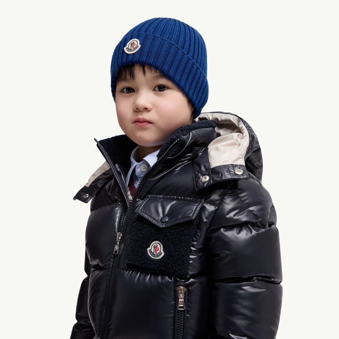 Boys Blue Knit Wool Hat