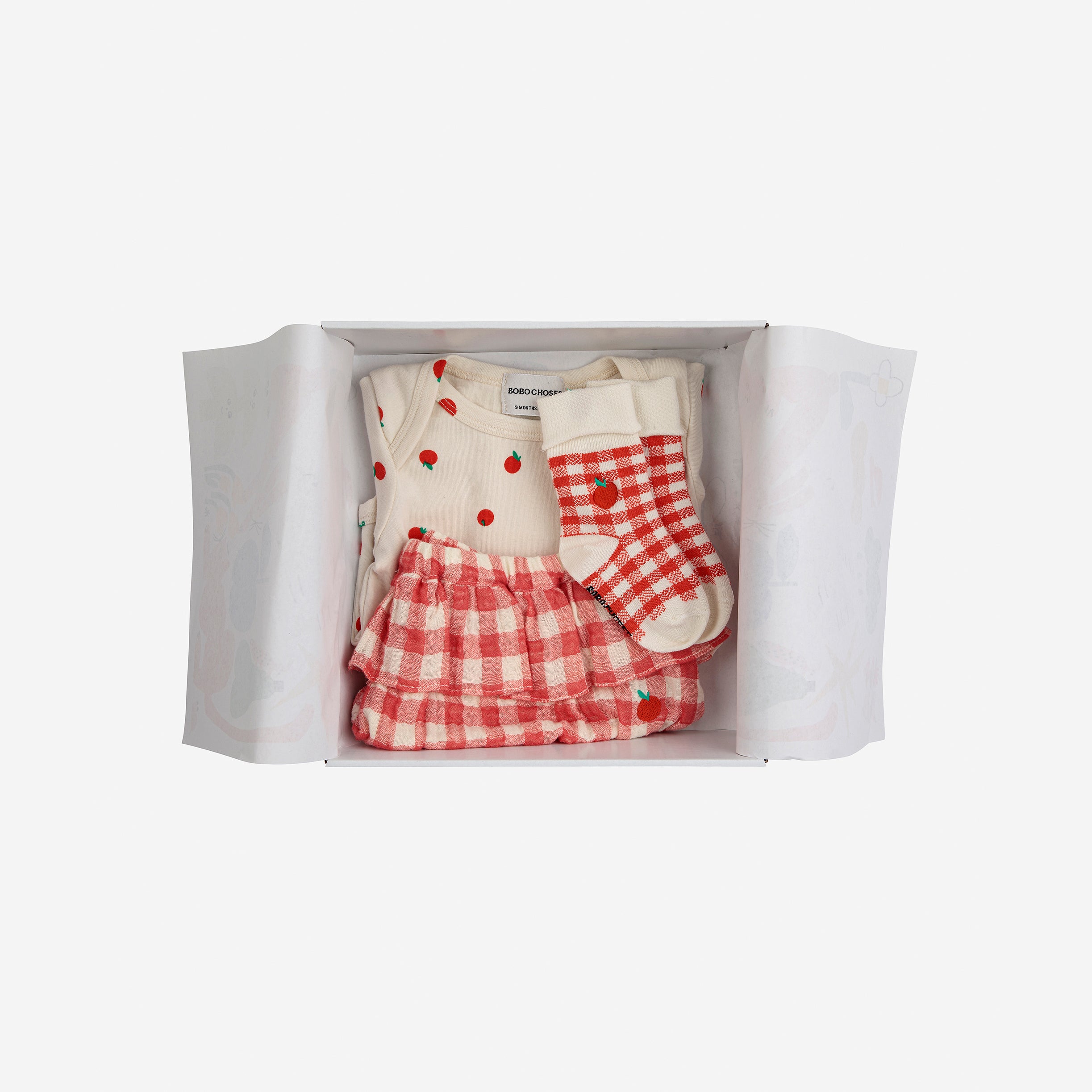 Baby Girls White Babysuit Set(3 Pack)