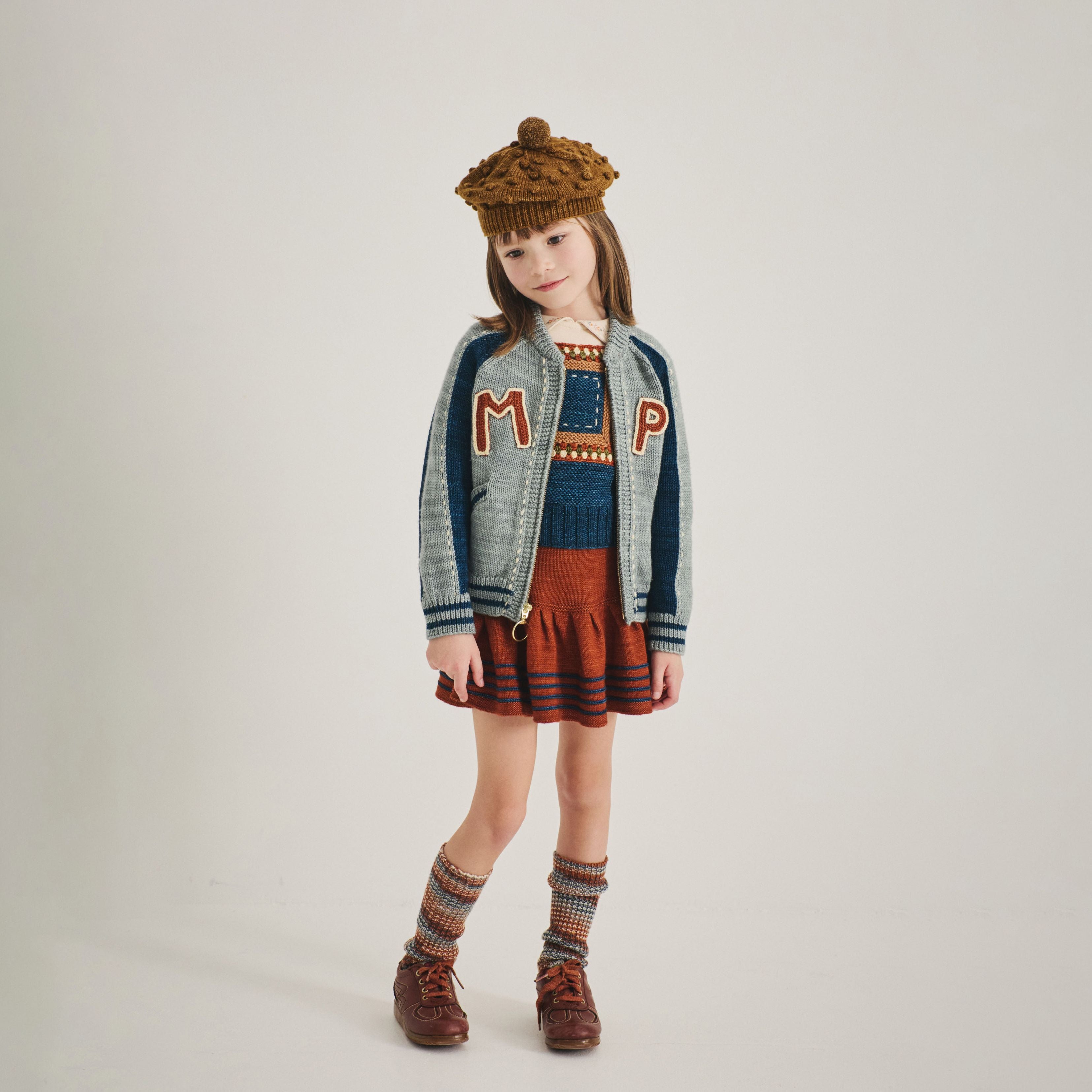Boys & Girls Light Blue Wool Jacket