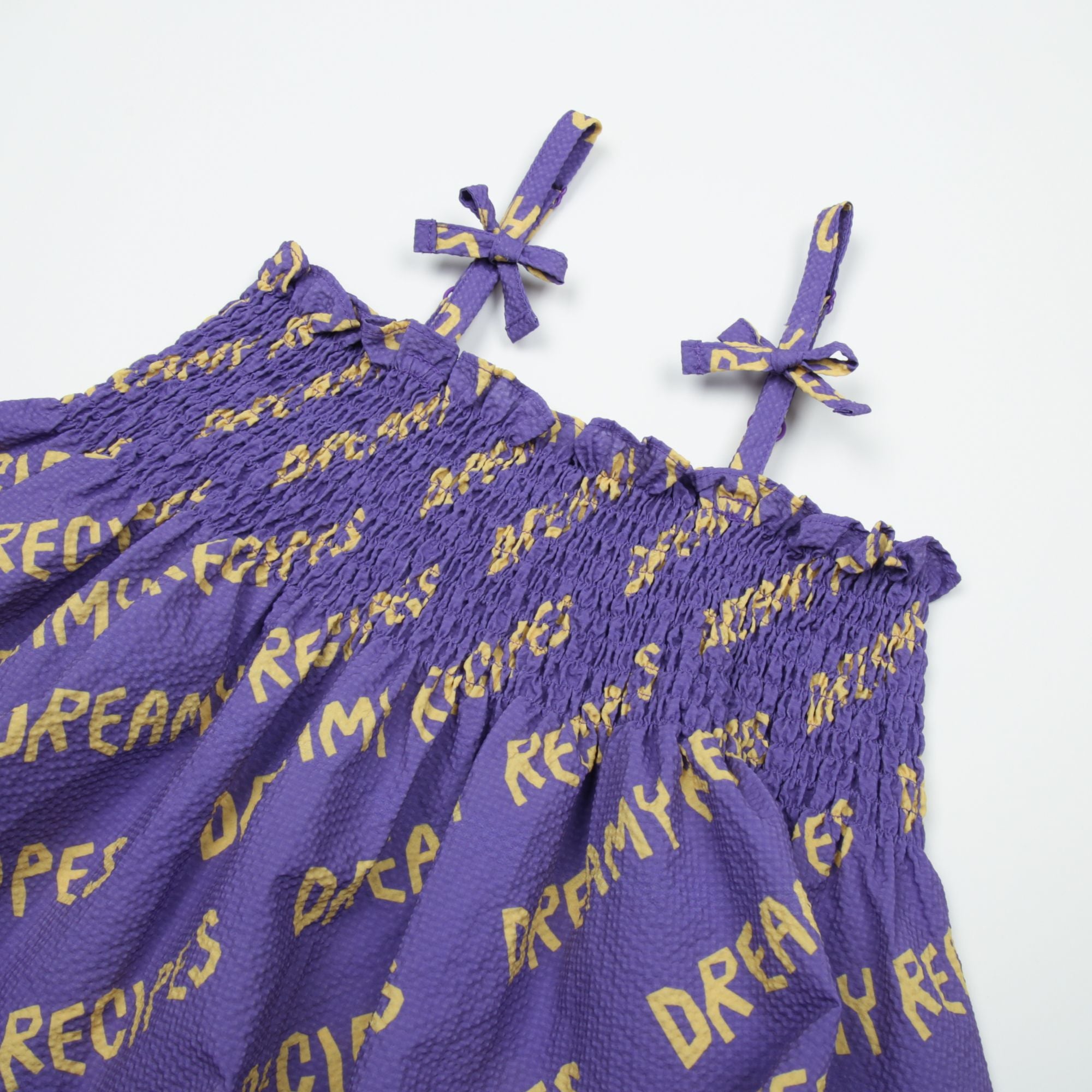Girls Purple Logo Strap Dress