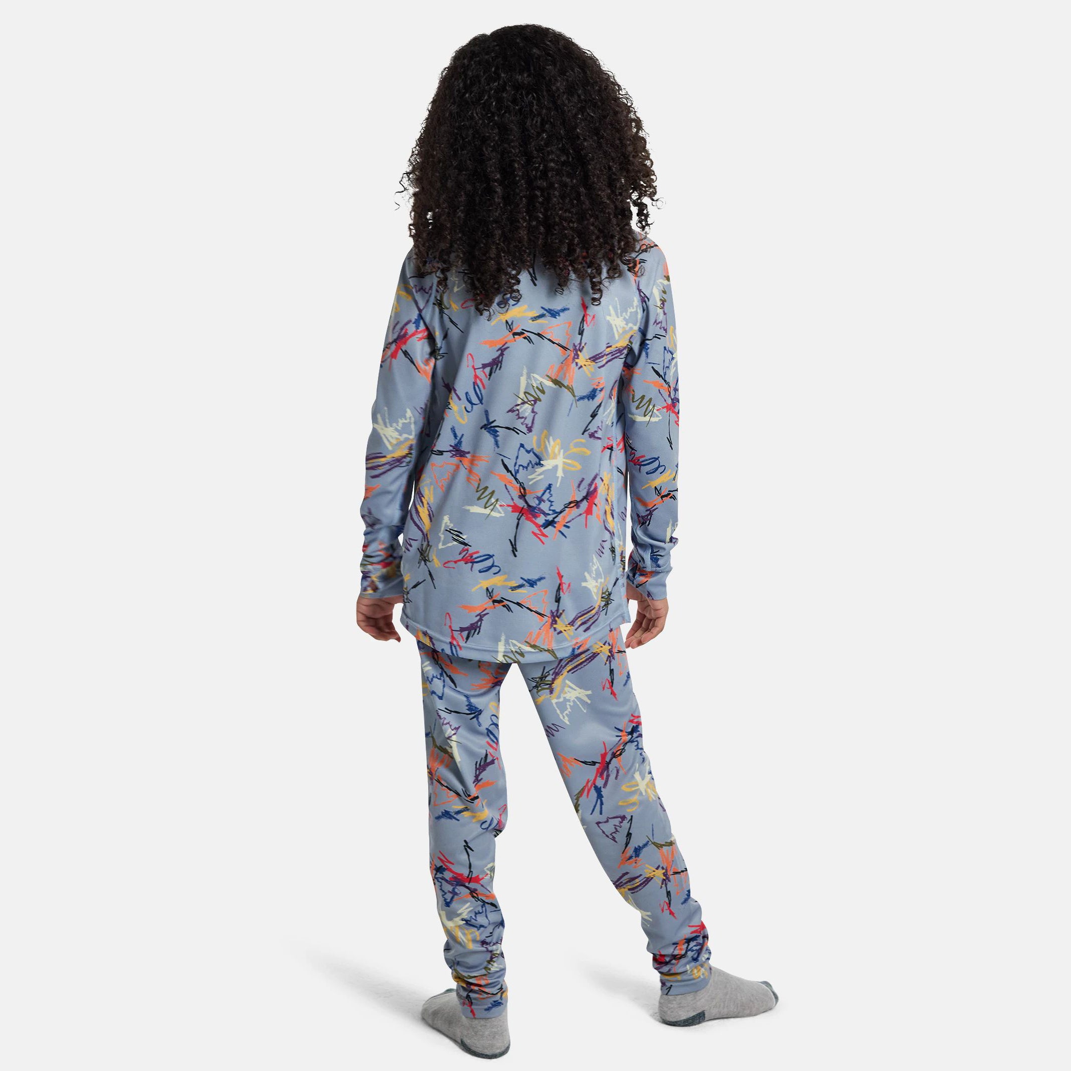 Boys & Girls Blue Printed Snow Quick-drying Set