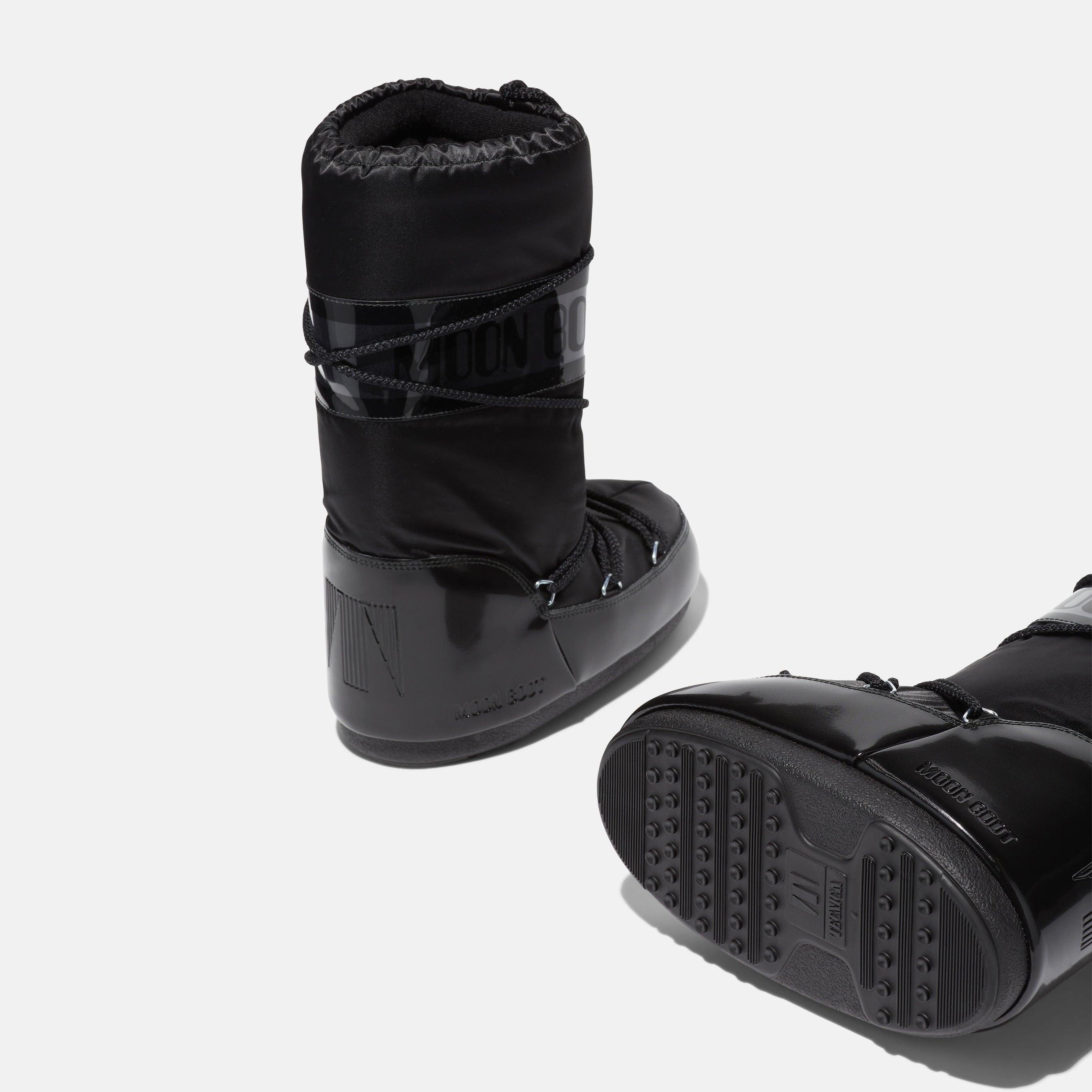 Girls Black "ICON" Mid Boots