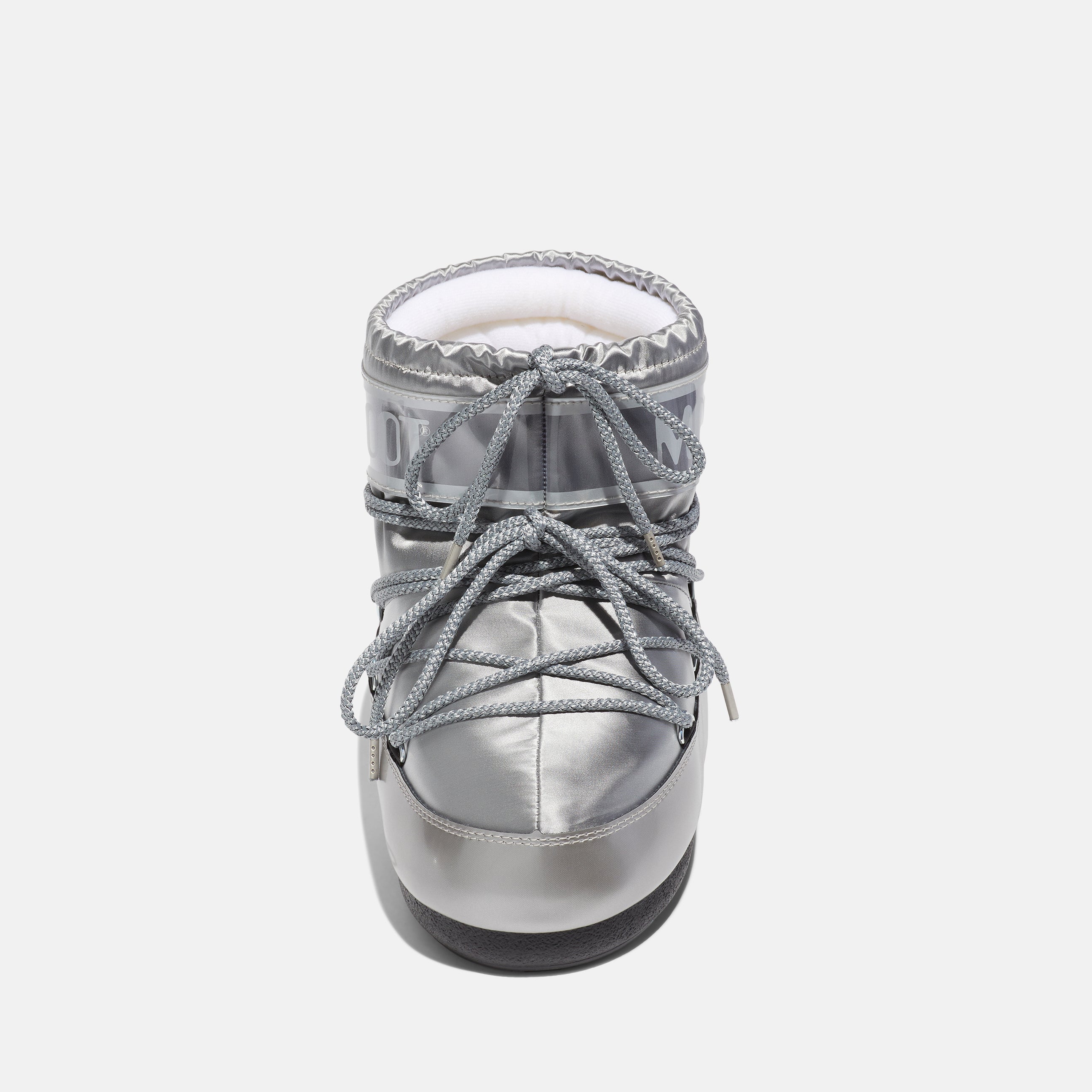 Girls Silver "ICON LOW" Short Boots