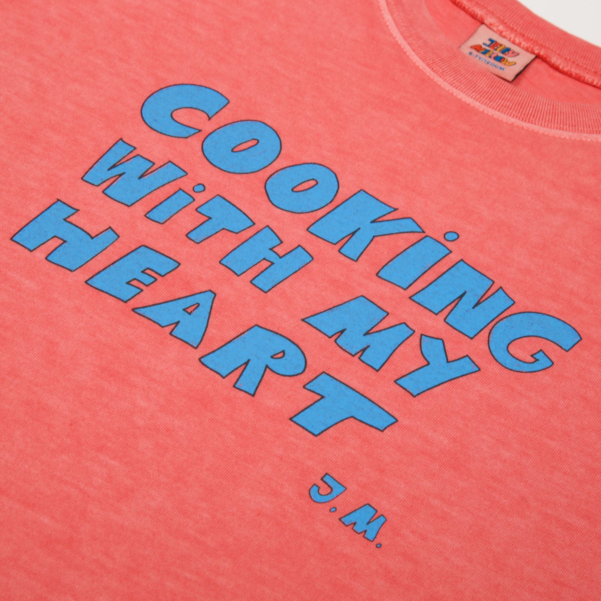 Boys & Girls Red Logo Cotton T-Shirt