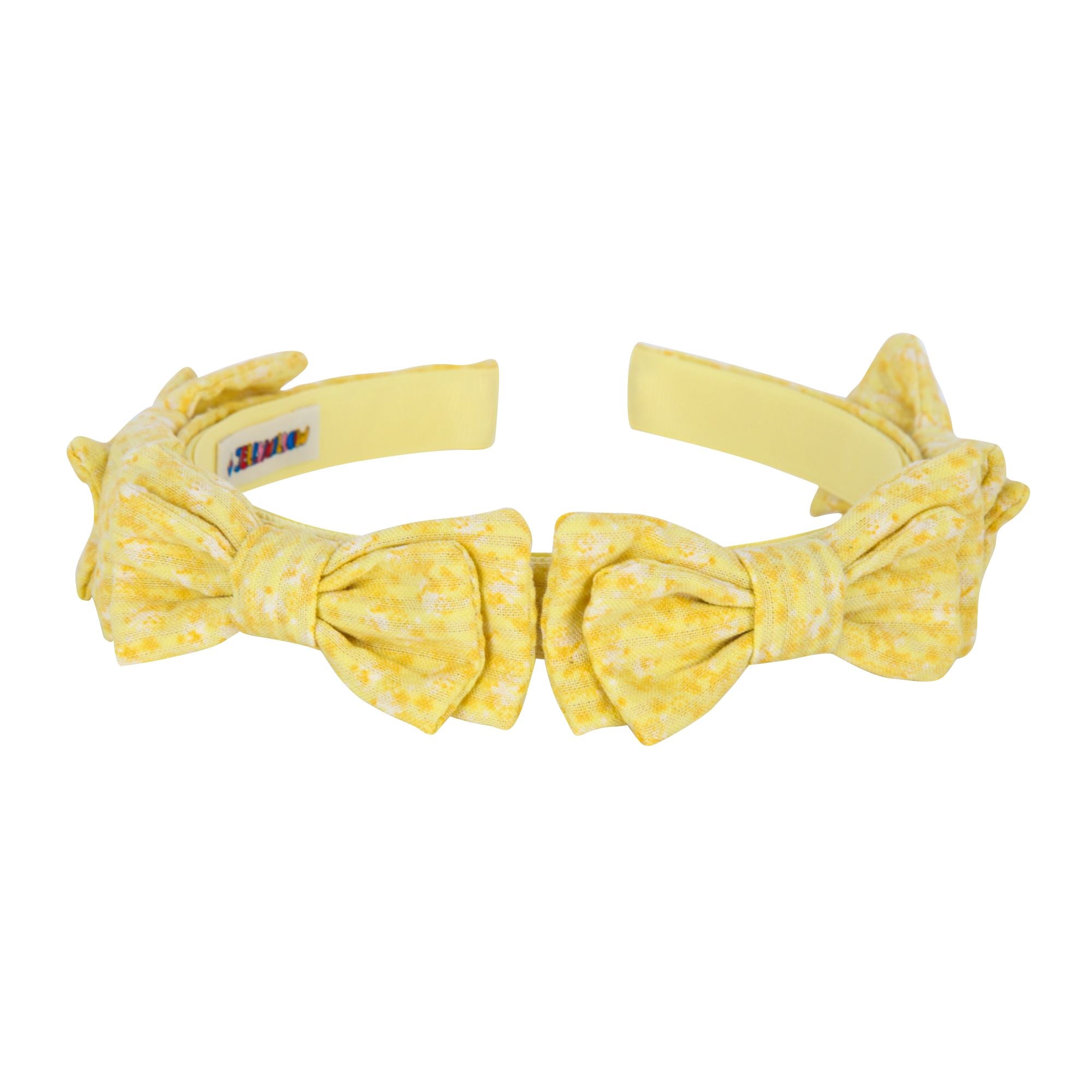 Girls Yellow Bow Headband