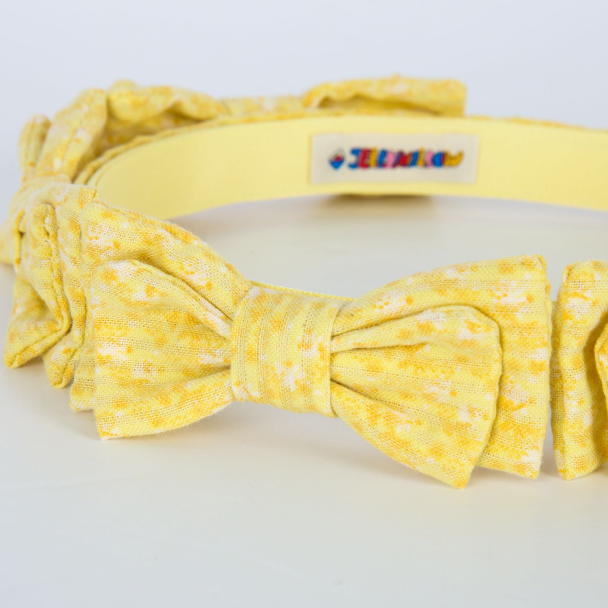 Girls Yellow Bow Headband