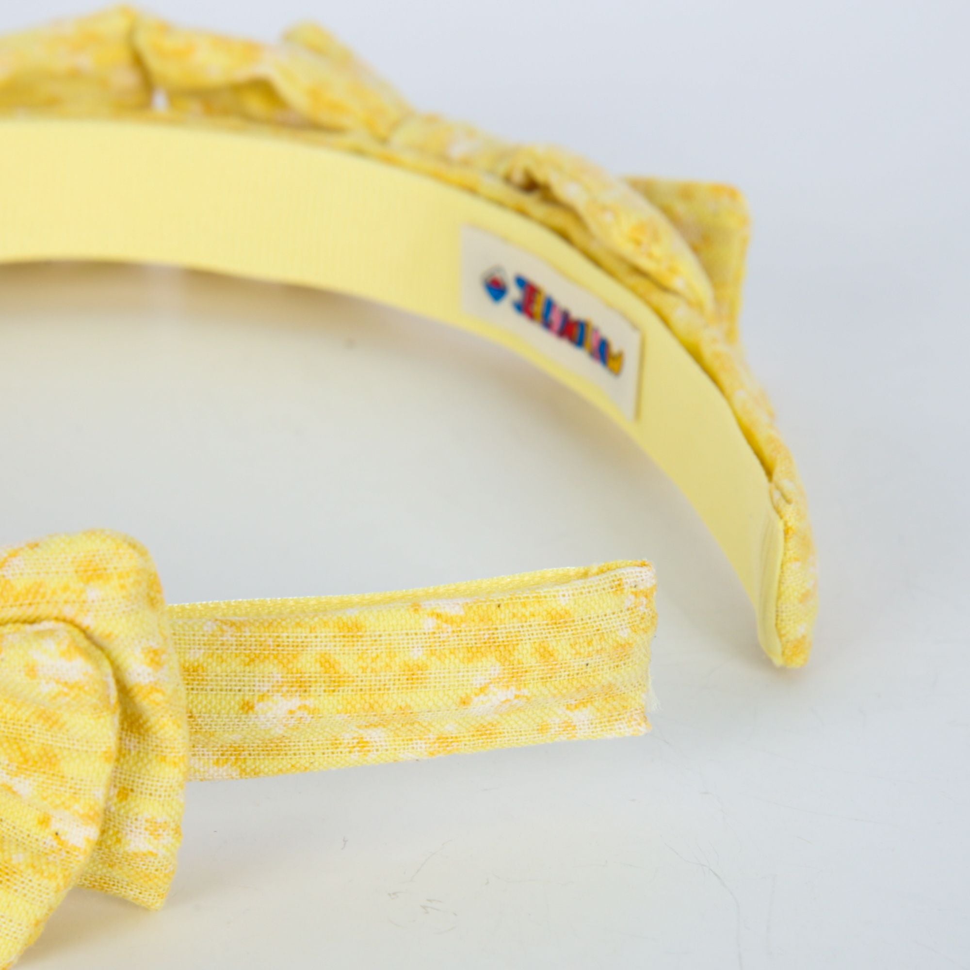 Girls Yellow Bow Headband