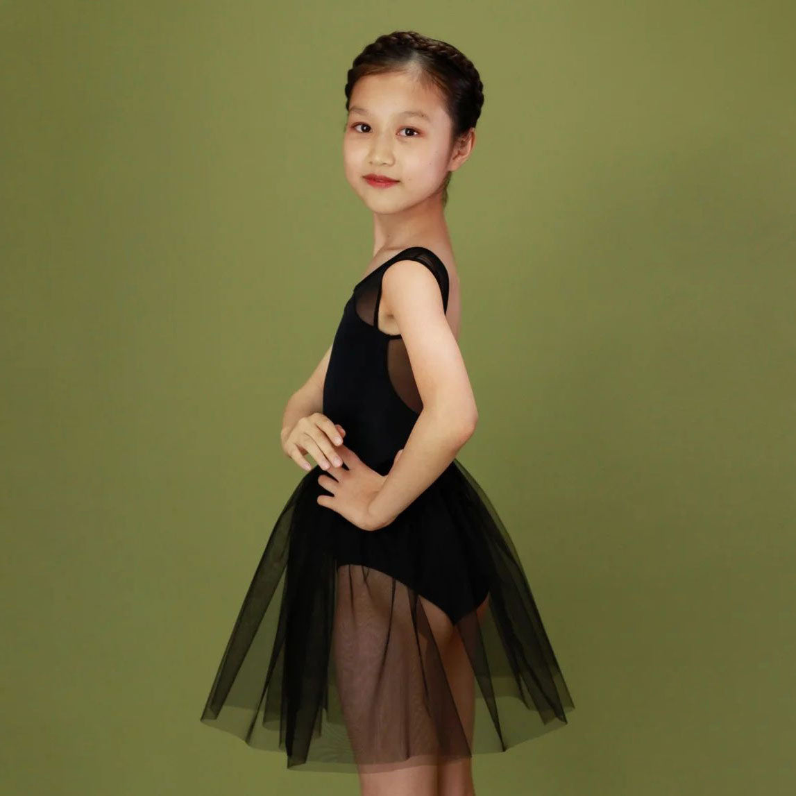 Girls "Black/Plie/Black"Ballet Onesies