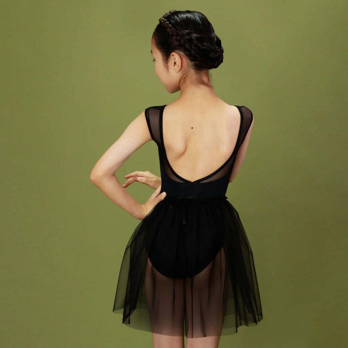 Girls "Black/Plie/Black"Ballet Onesies