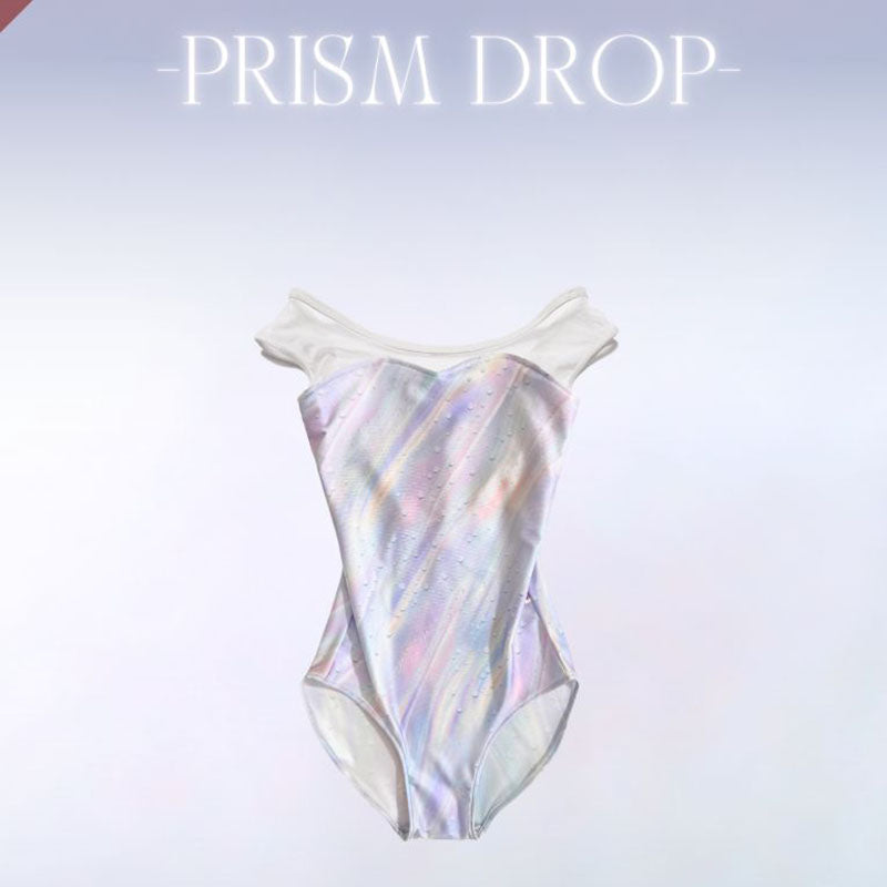 Girls White"Lucent drop-Prism drop"Ballet Onesies(187425293HL/Plie/White)