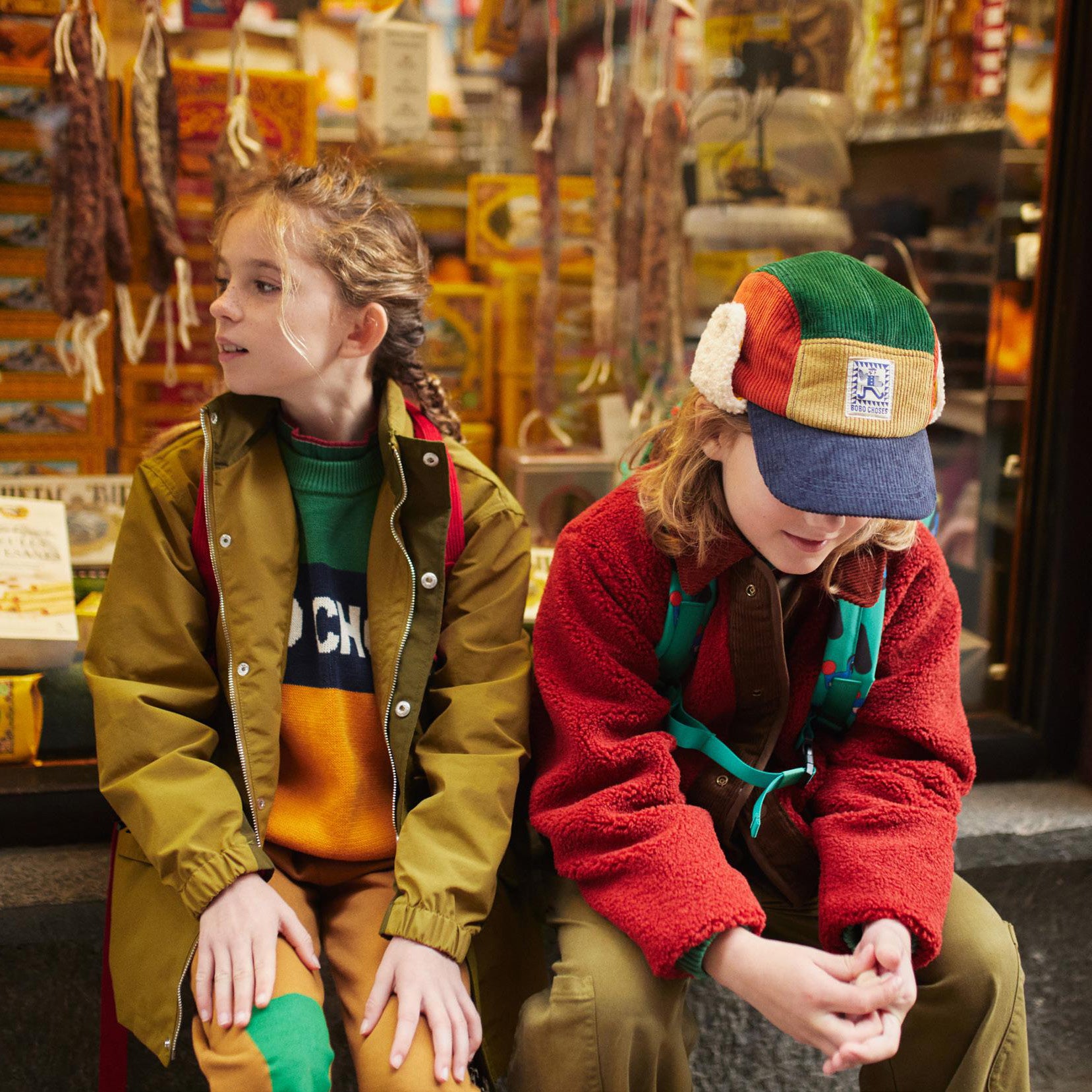 Boys Multicolor Corduroy Cap