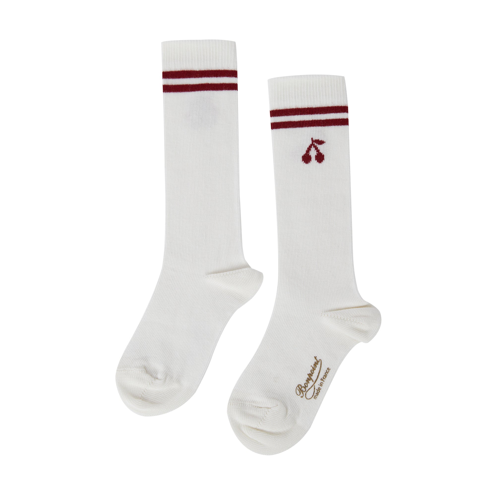 Girls White Logo Cotton Socks