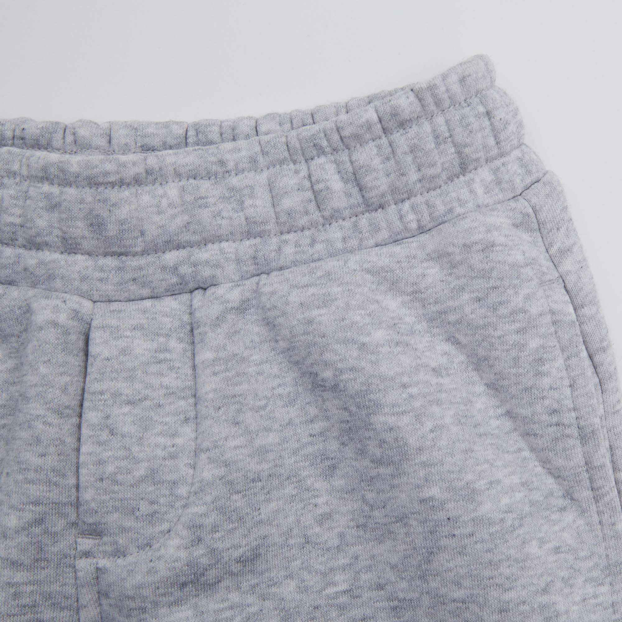 Boys Grey Logo Cotton Trousers