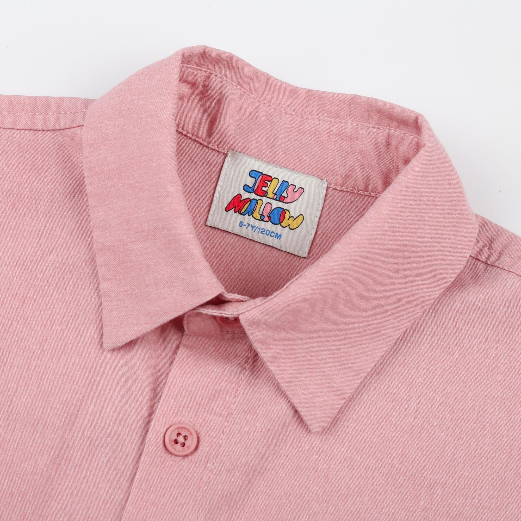 Boys & Girls Pink Cotton Shirt