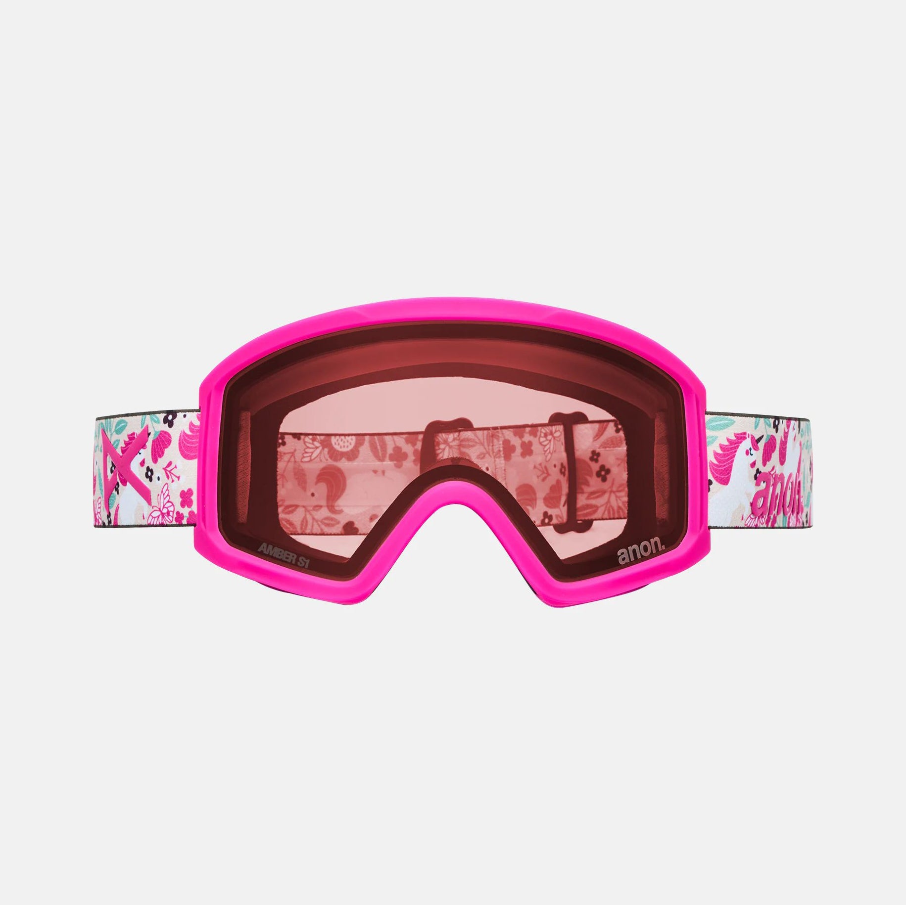 Boys & Girls Pink "Anon Tracker 2.0" Ski Goggles & Face Mask Set
