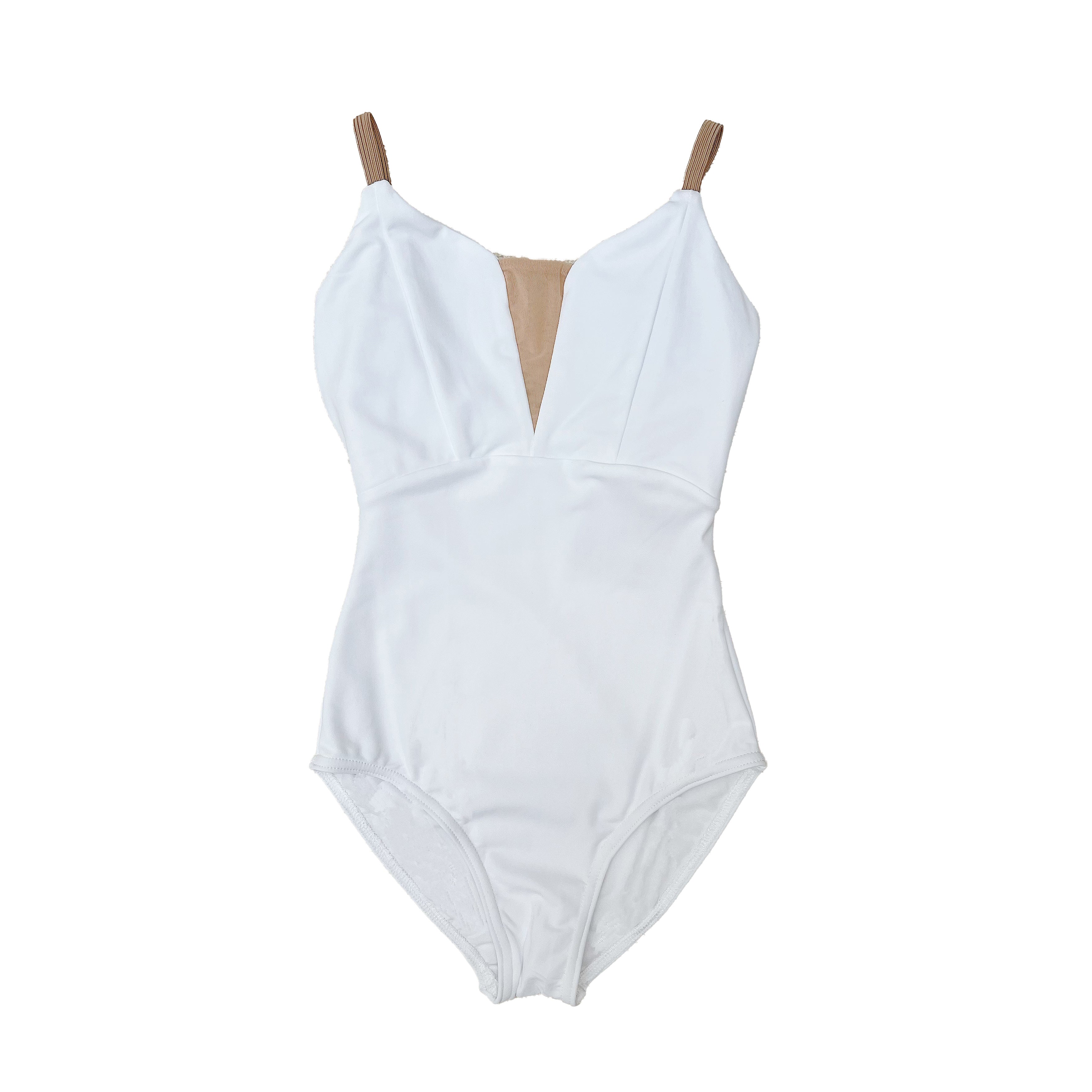 Women White Ballet Onesies(DA1930MP/white)