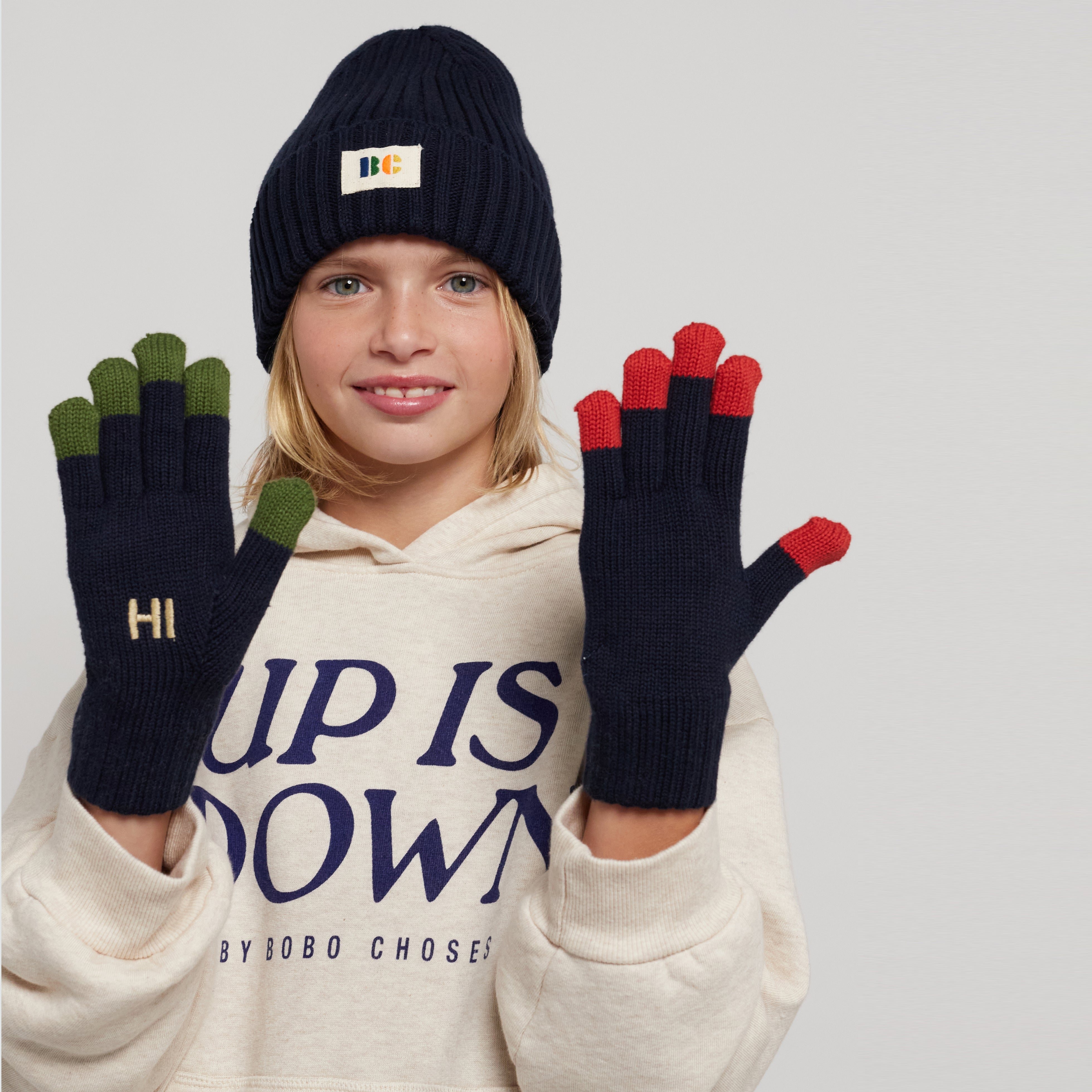 Boys & Girls Navy Knit Hat