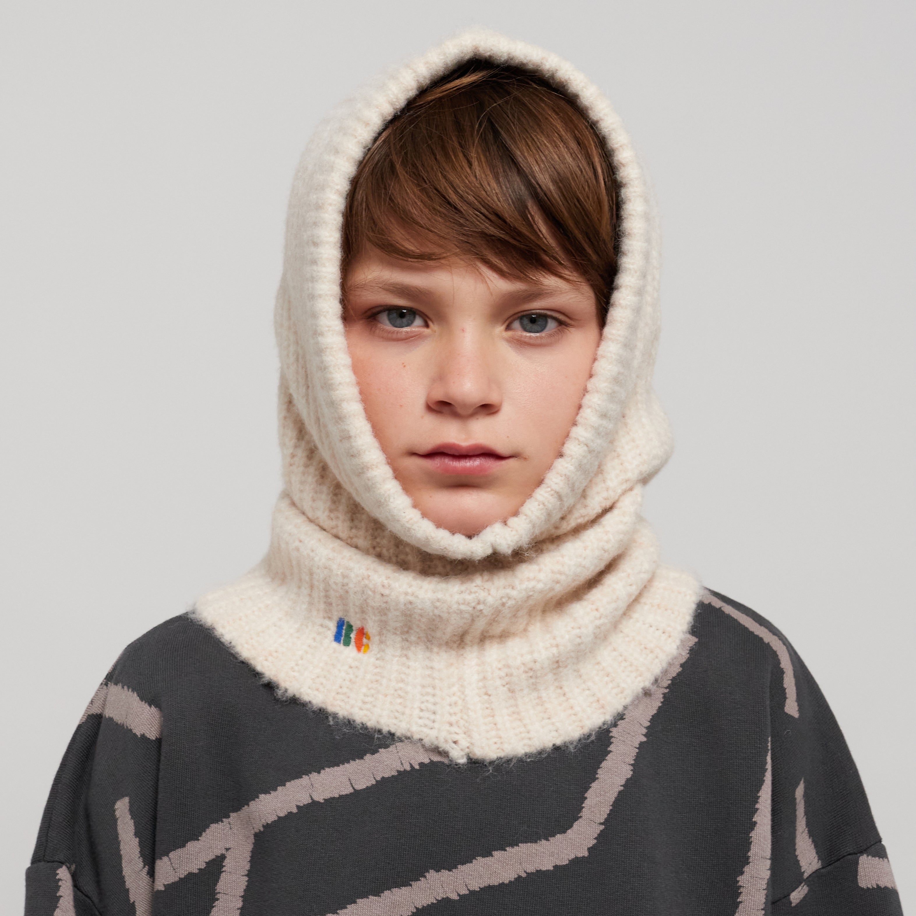 Boys & Girls Beige Knit Hat