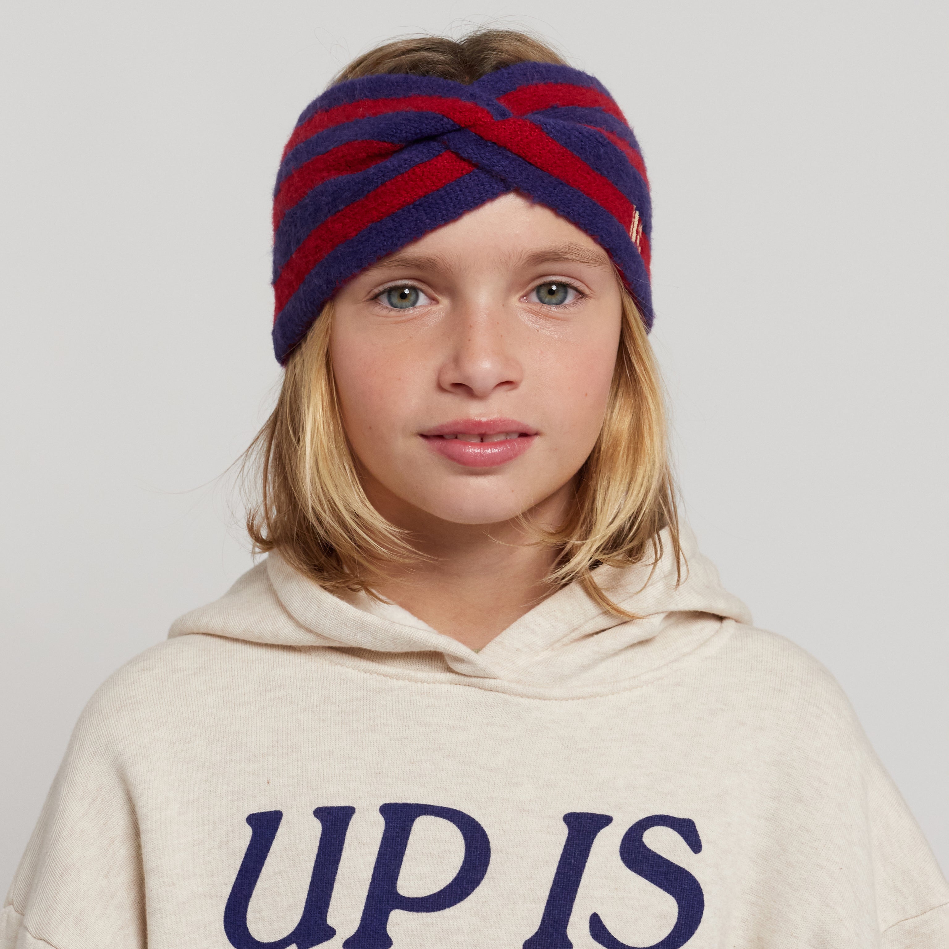 Girls Red Stripes Headband