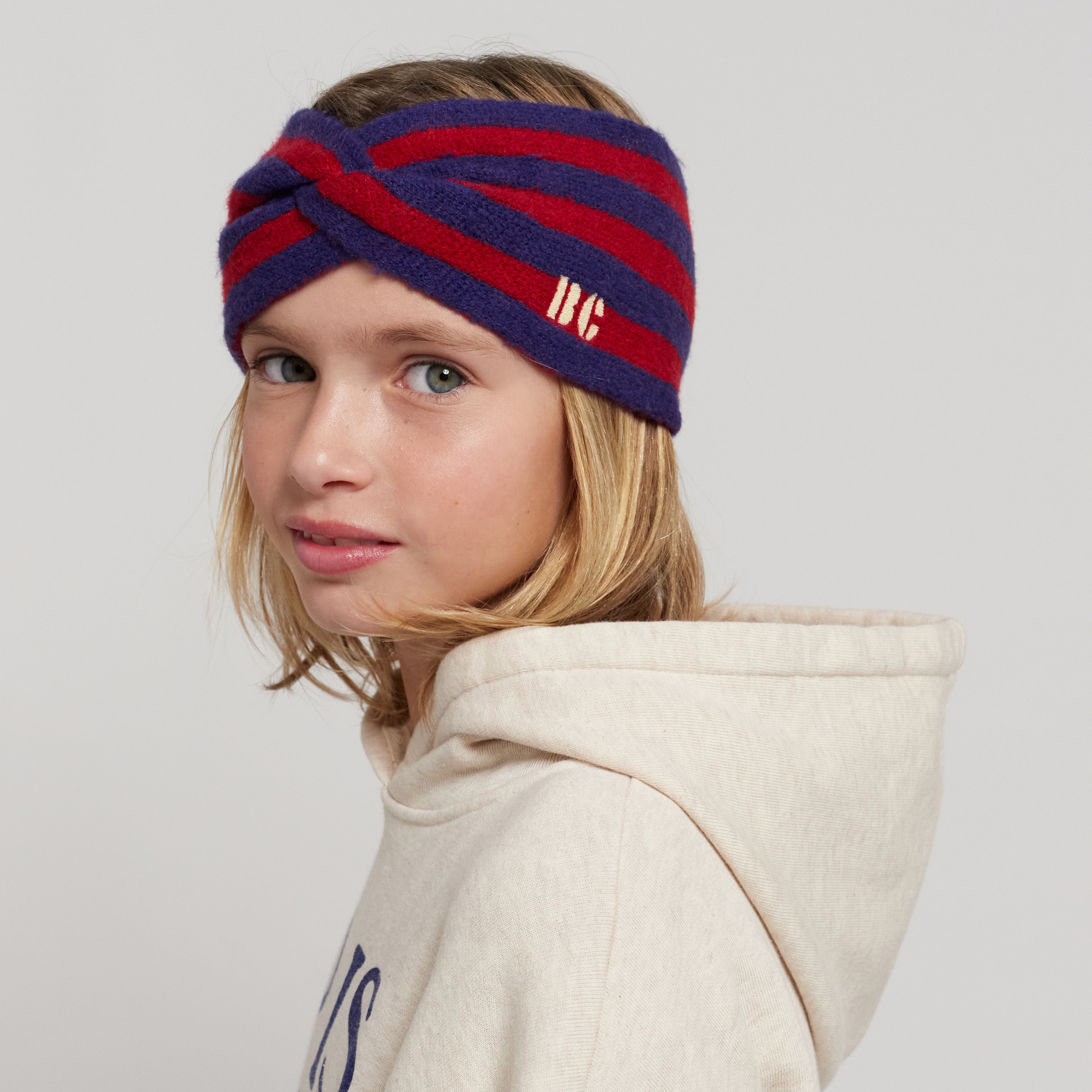 Girls Red Stripes Headband