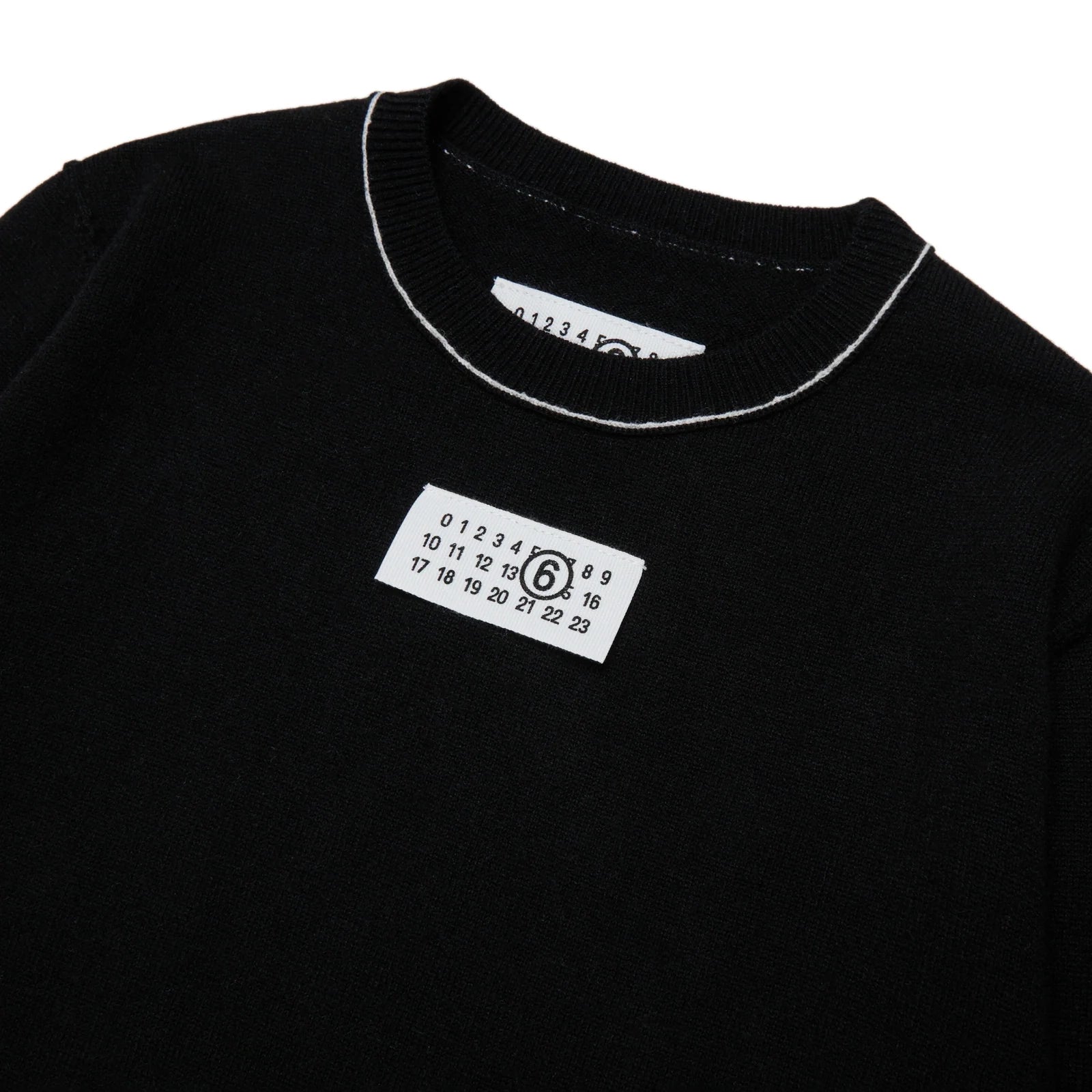 Boys & Girls Black Knit Wool Sweater