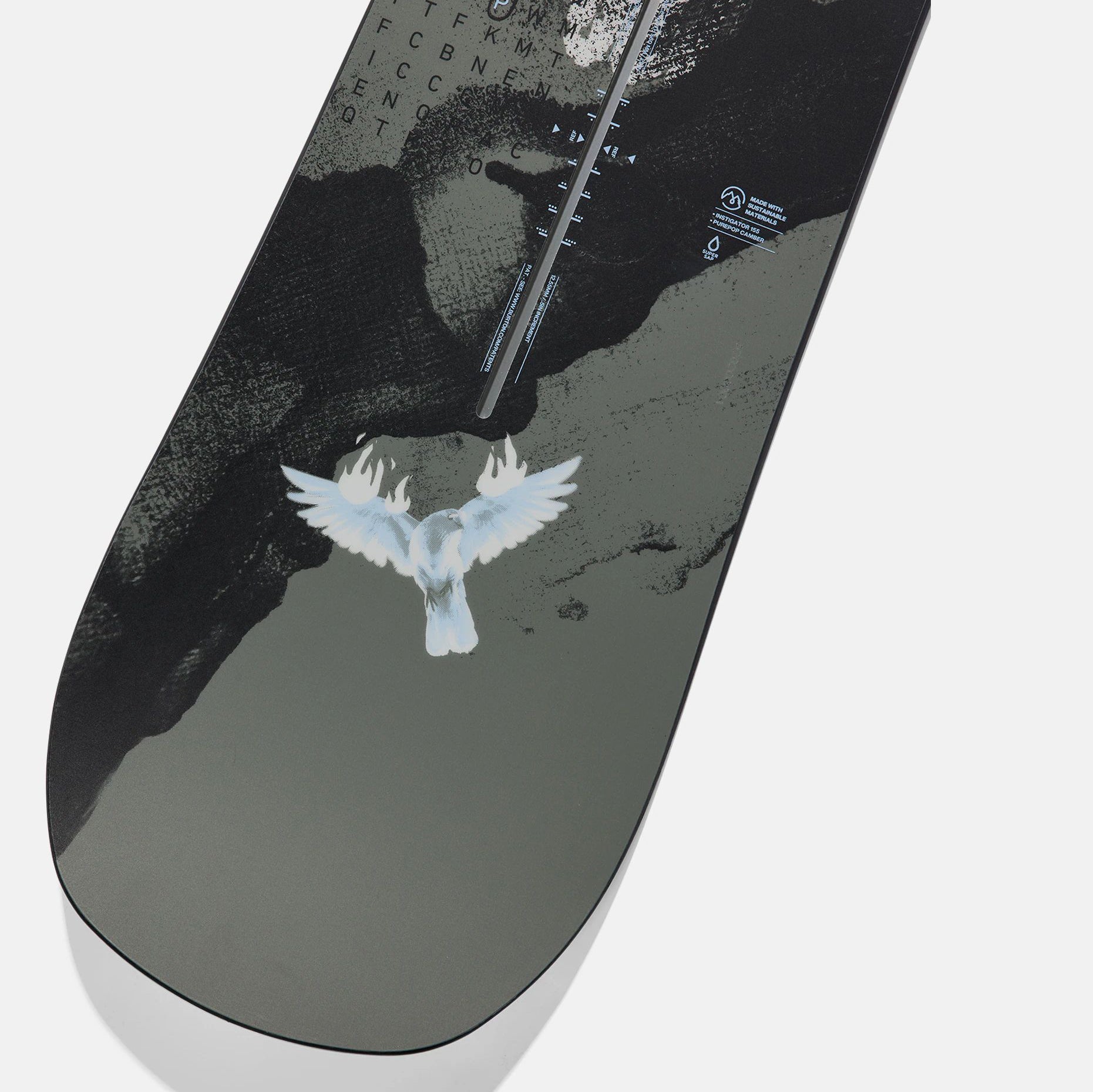 Adult Black Instigator PurePop Camber Snowboard