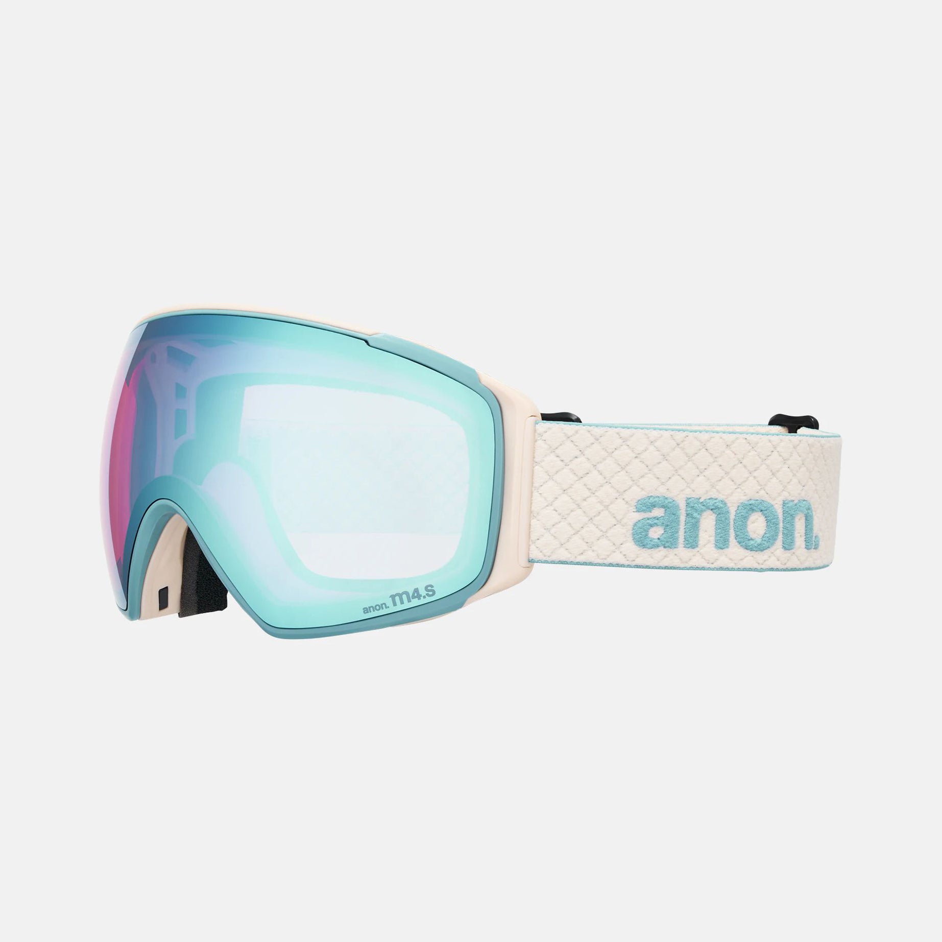 Adult Light Blue Ski Goggle & Face Mask Set(Anon M4S球面镜)